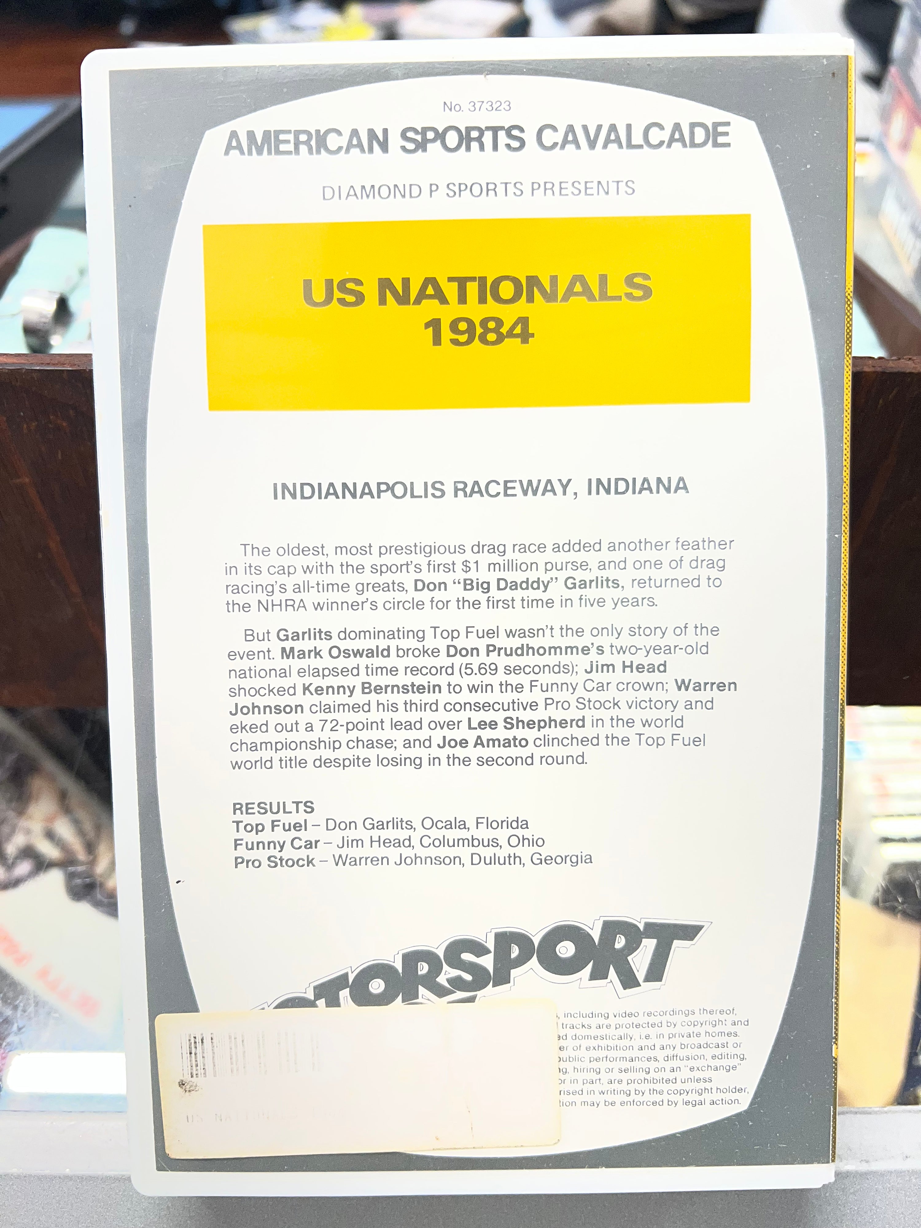 [VHS] DRAG RACING: 1984 US Nationals