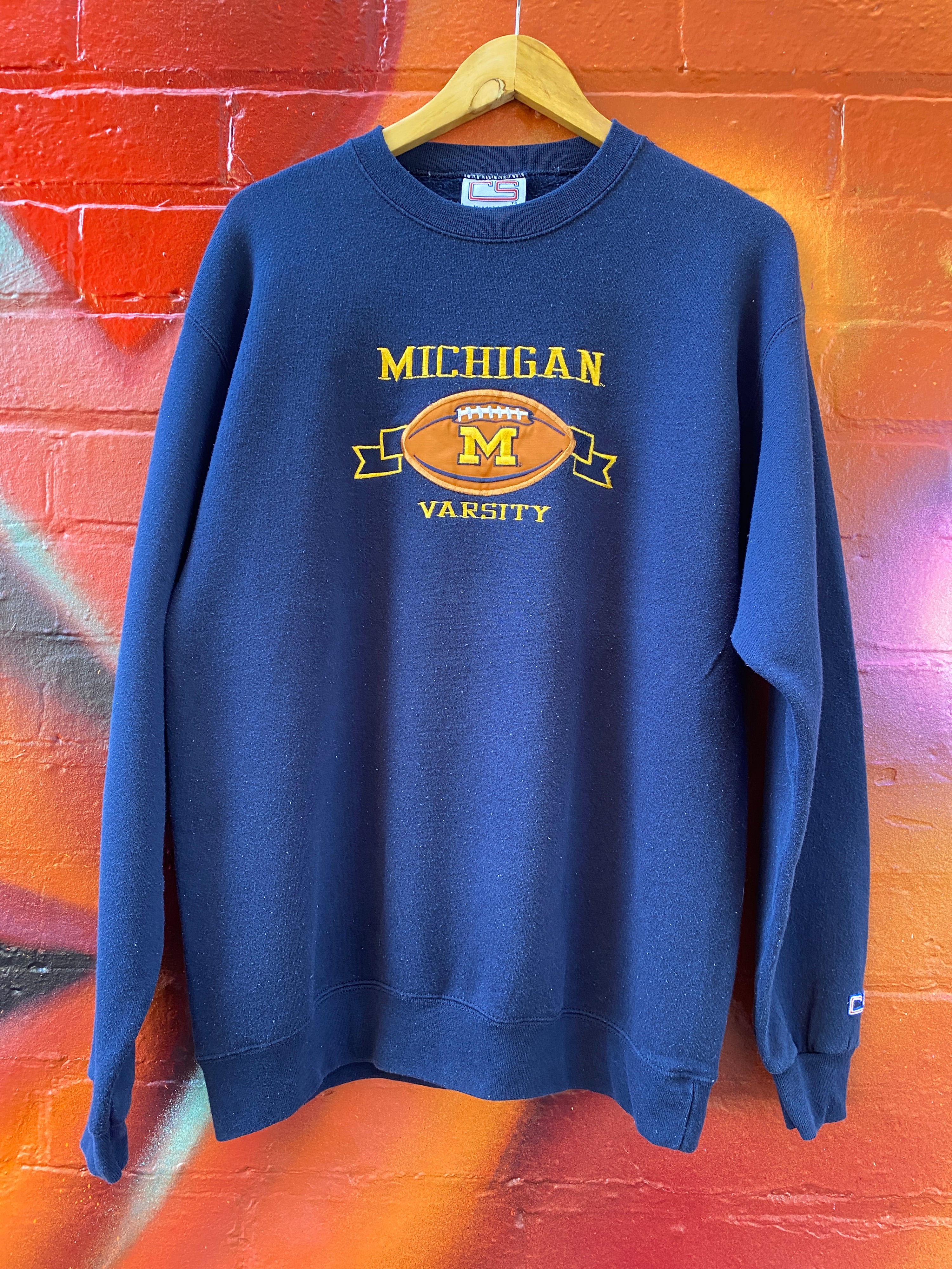 L - Embroidered Michigan Varsity CS Jumper