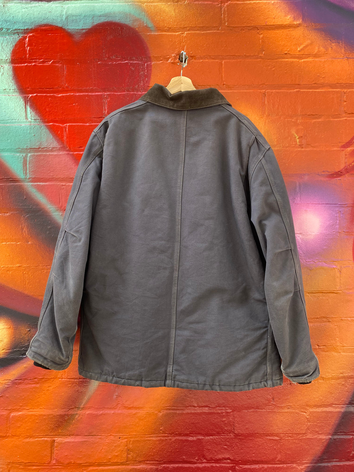 [XL] Carhartt Grey Quilted Interior Chore Coat