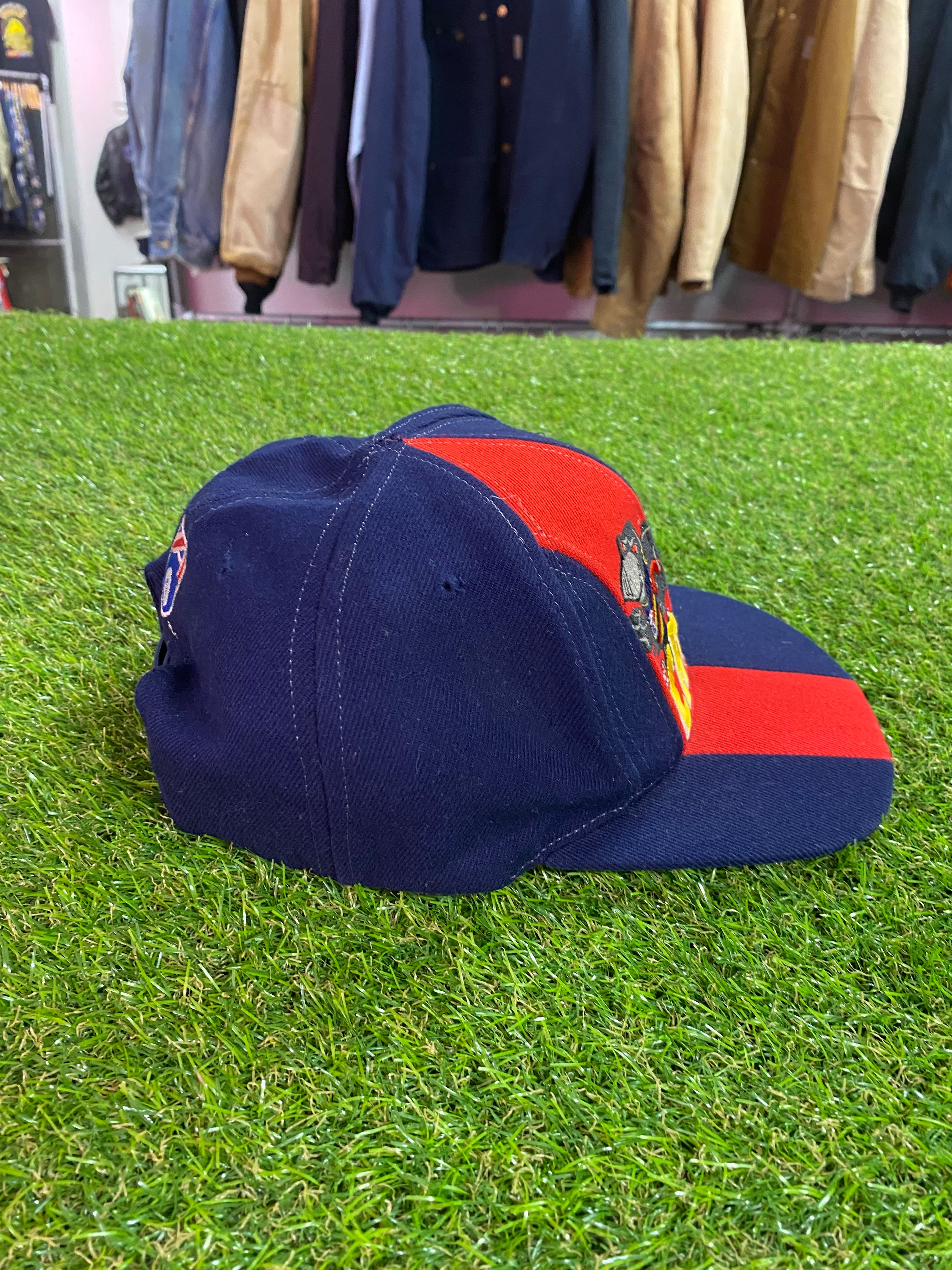 Vintage Adelaide Crows Navy/Red Stripe with Mascot Cap