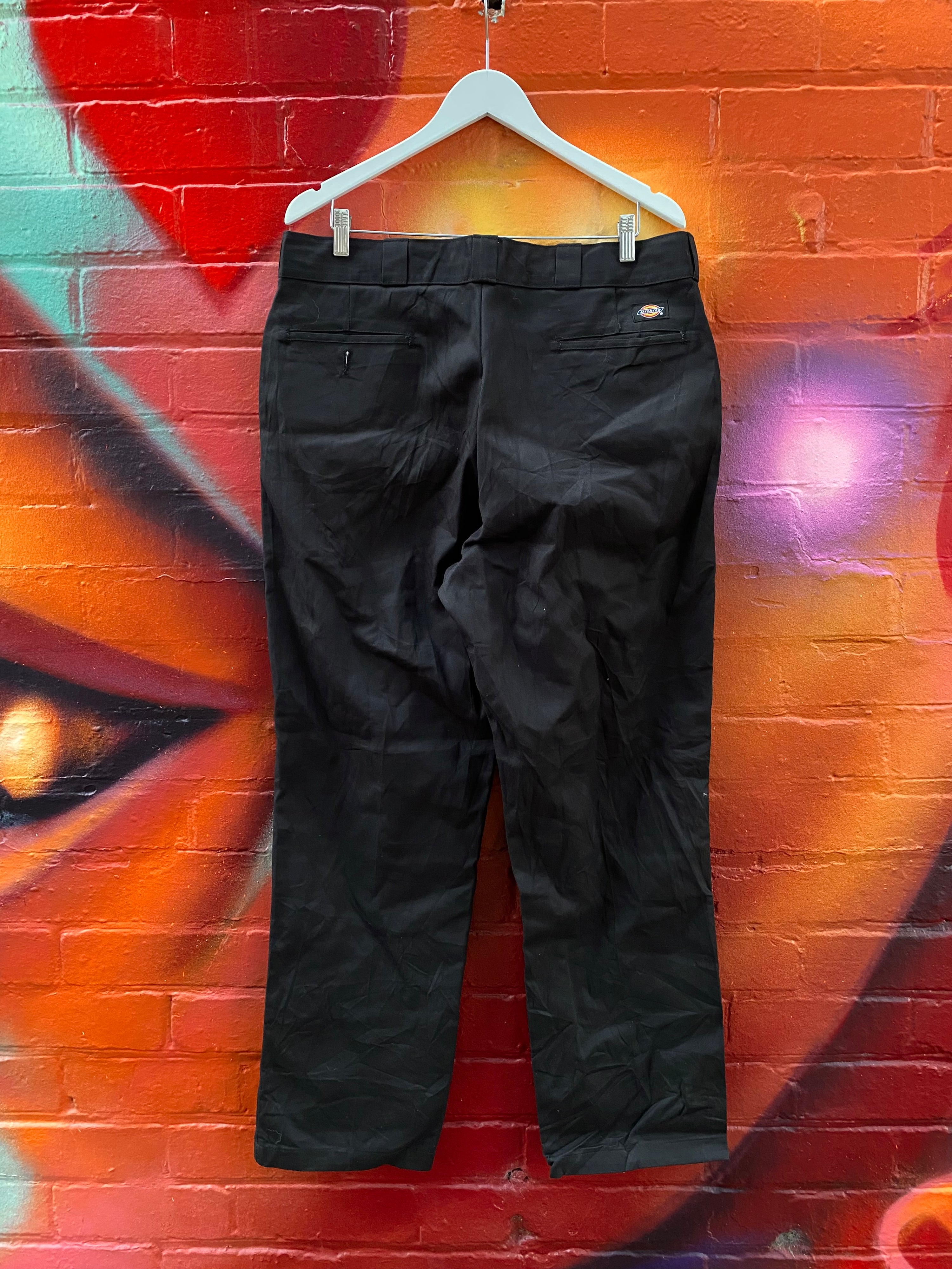 [38] Dickies Black Work Pants D193