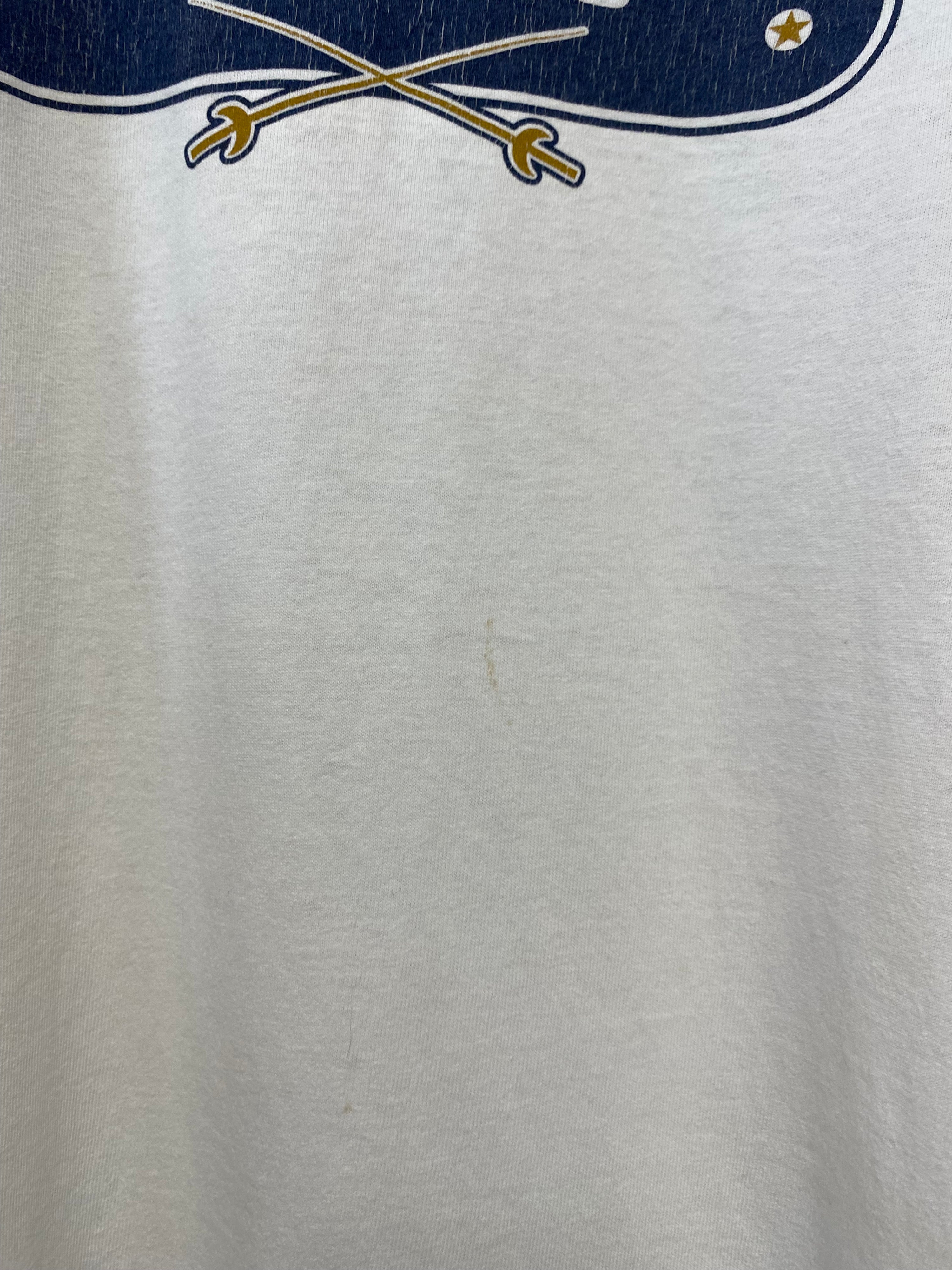 L - Adidas x Notre Dame Fighting Irish Fencing White DS Tee