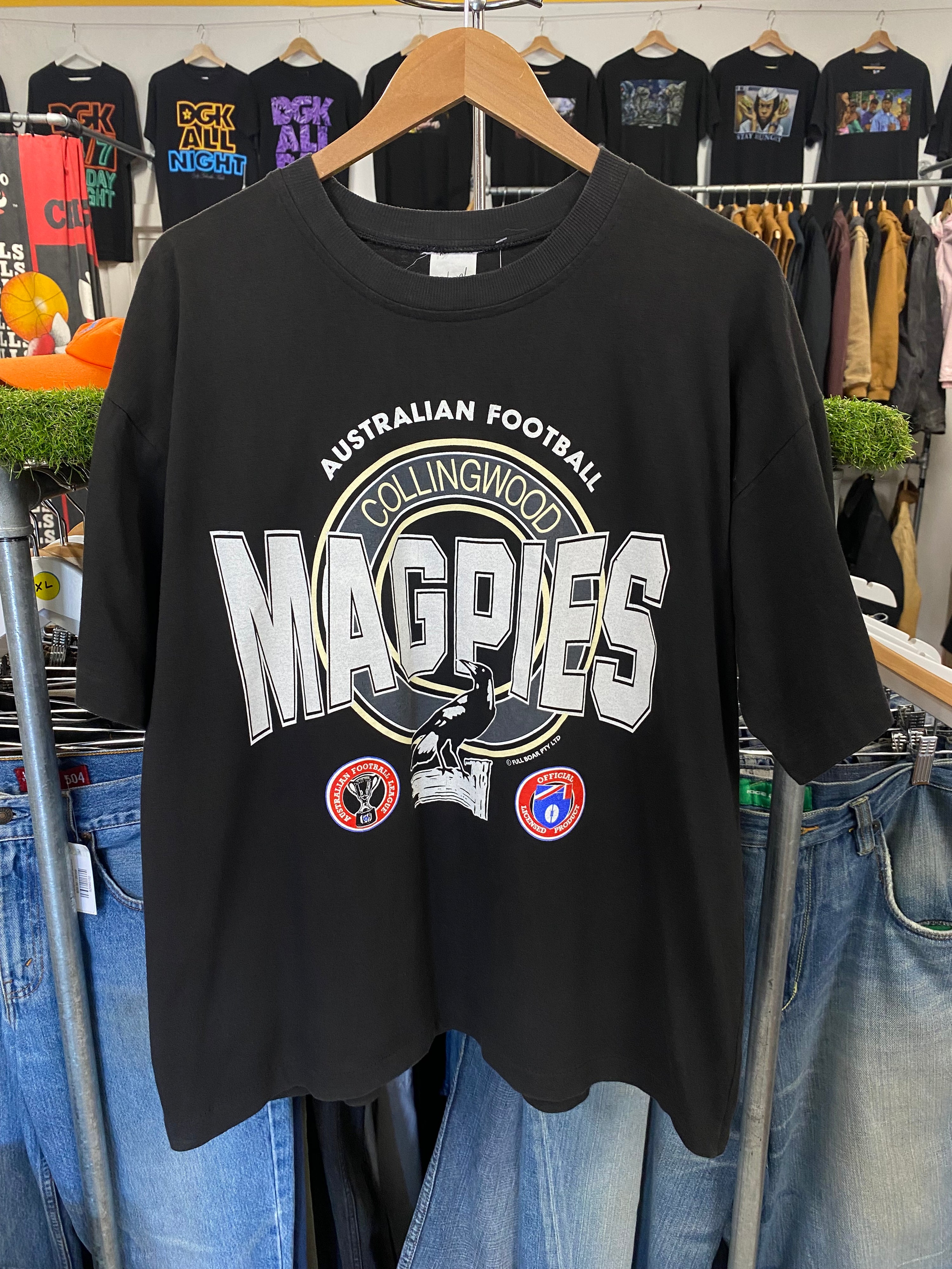 2XL - Early 1990s Collingwood Magpies AFL Tee