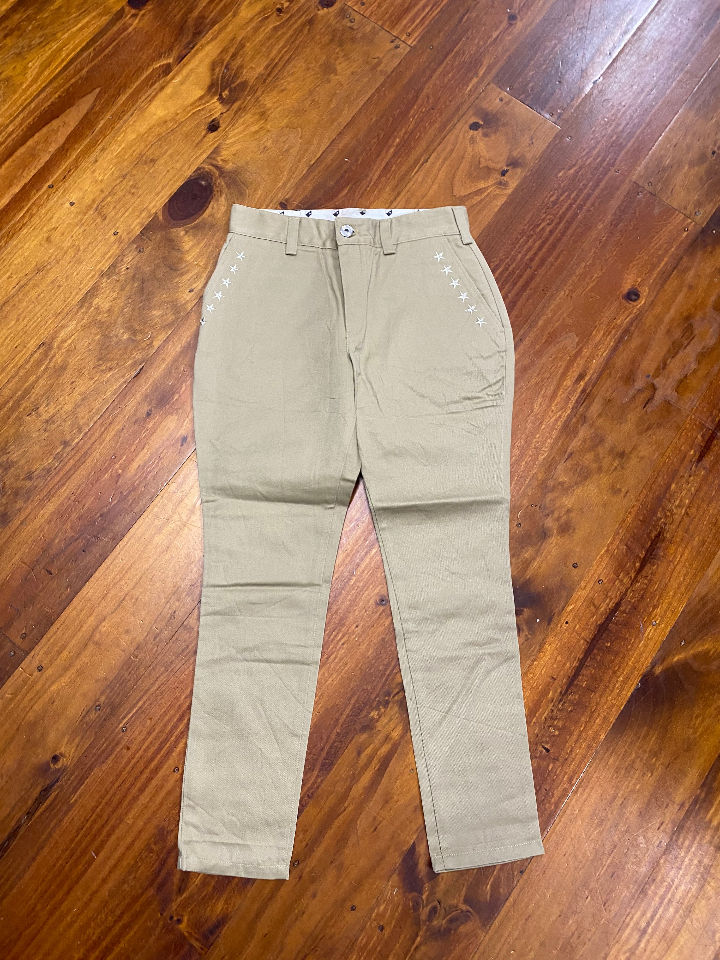 [24] Dickies 'The Jouetie' Tan Pants with Stars