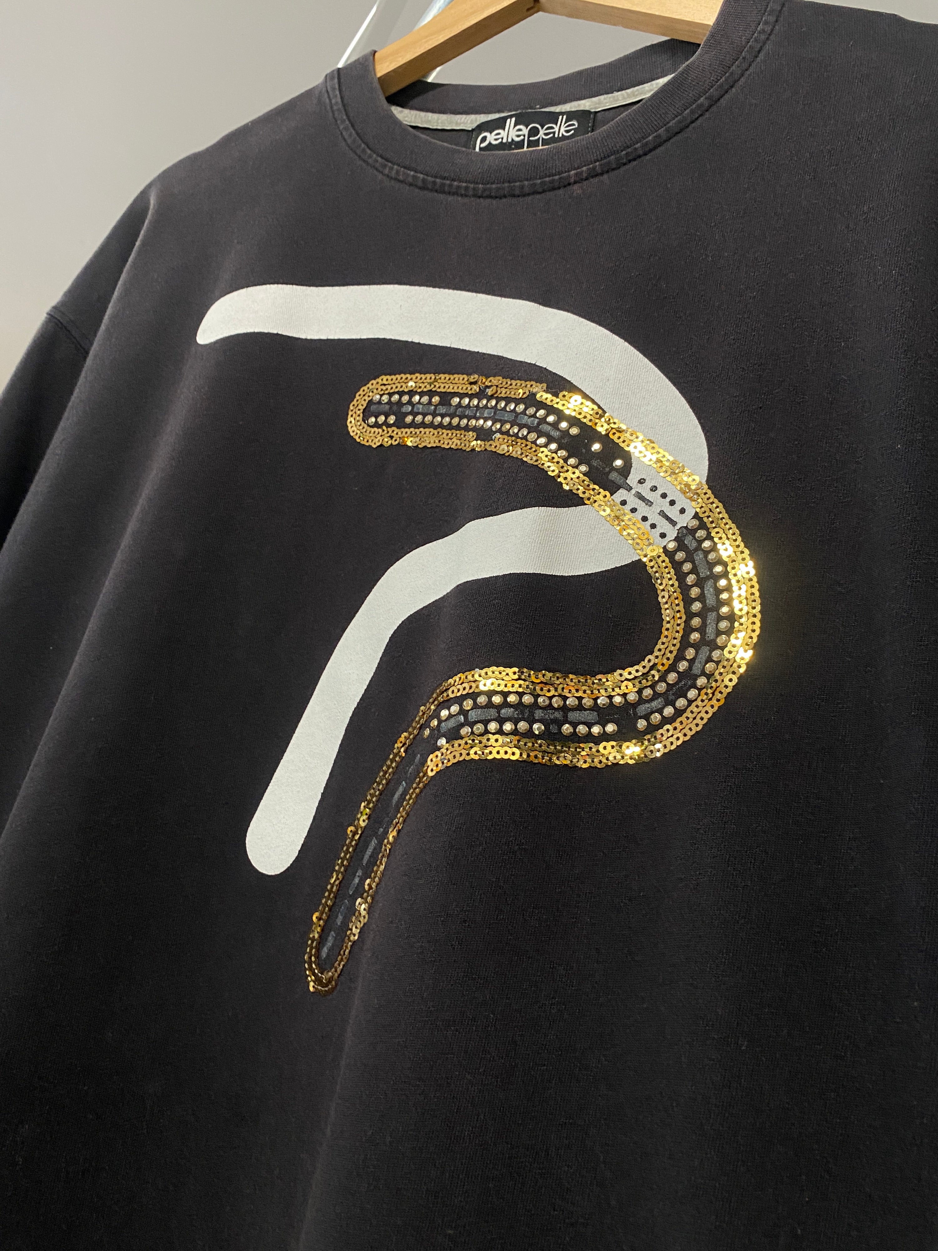 XL - Vintage Pelle Pelle Sequins Tee