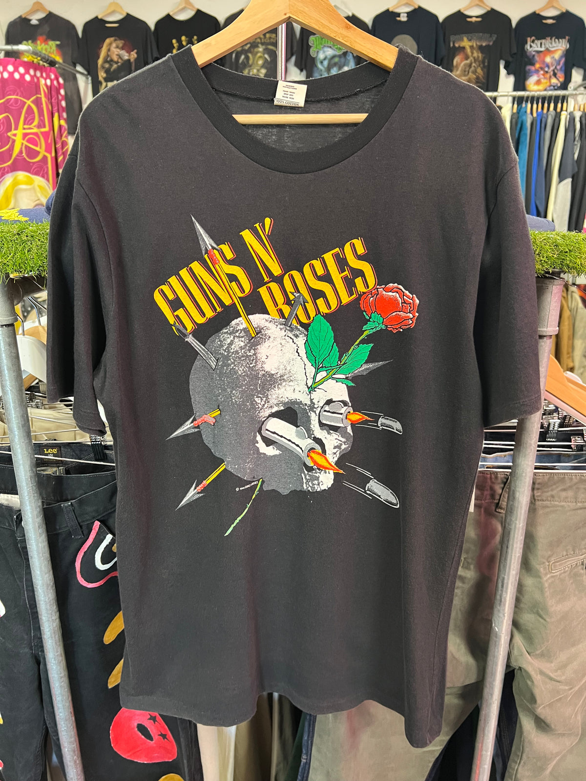 [L] 1988 Guns N Roses Appetite For Destruction Double Sided Tshirt