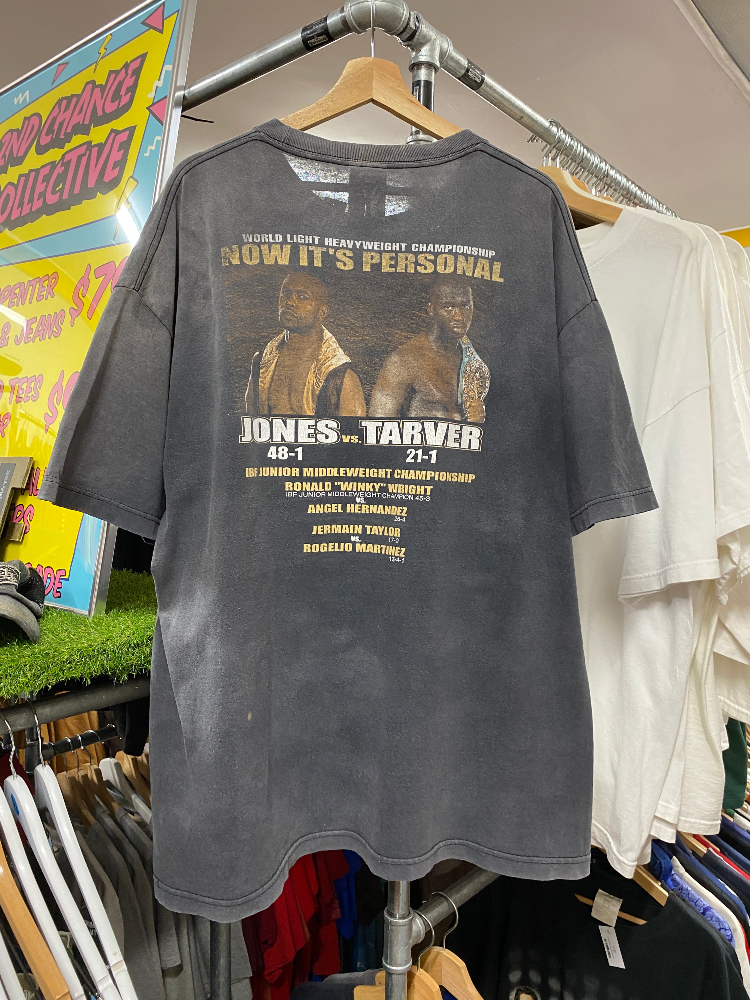 2XL - 2003 Jones Vs Tarver Faded Tee