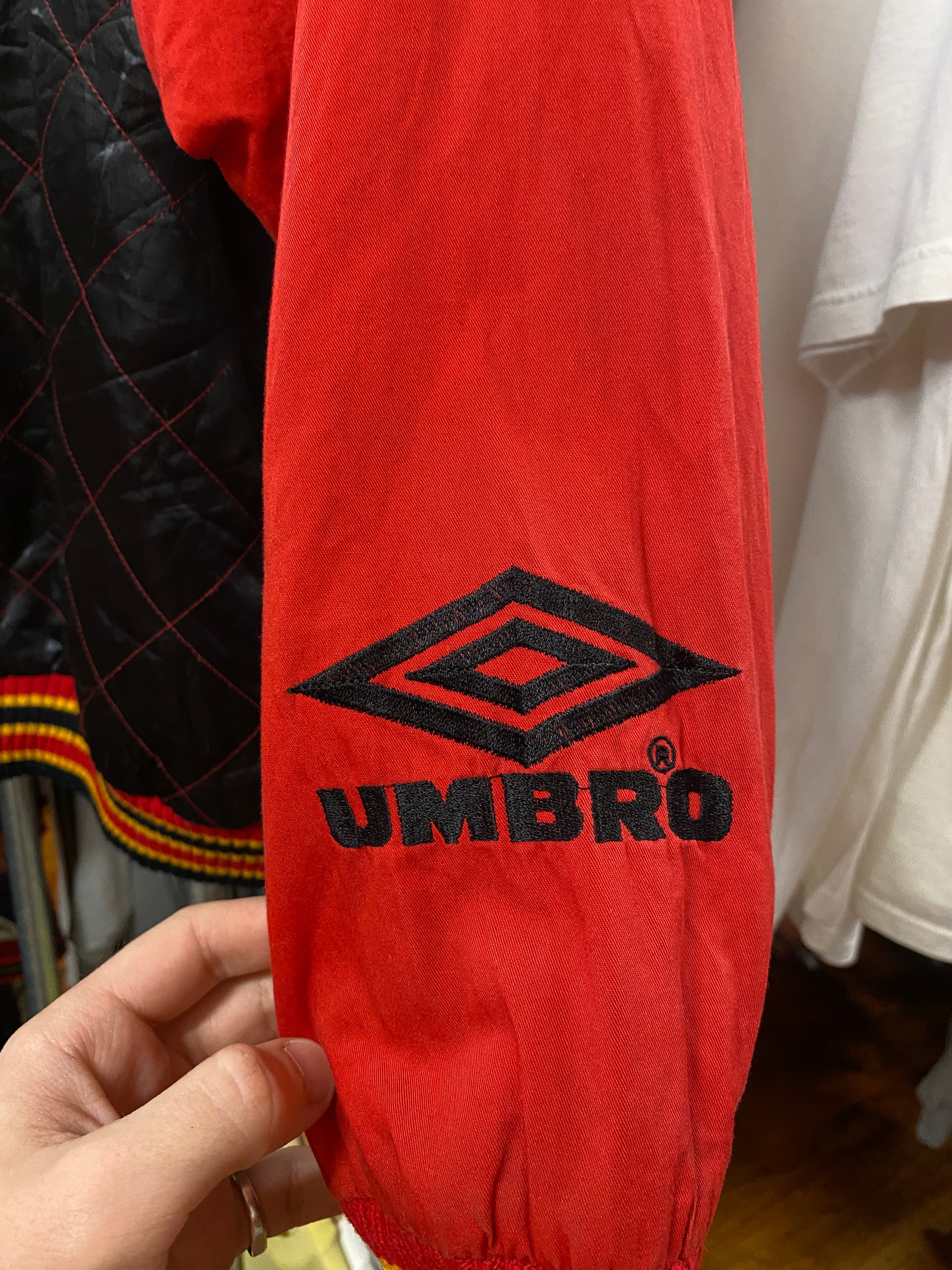 L - Vintage Manchester United x UMBRO Quilted Jacket