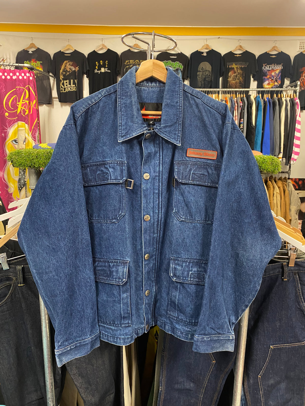 [M] Johnny Blaze Dark Blue Denim Jacket