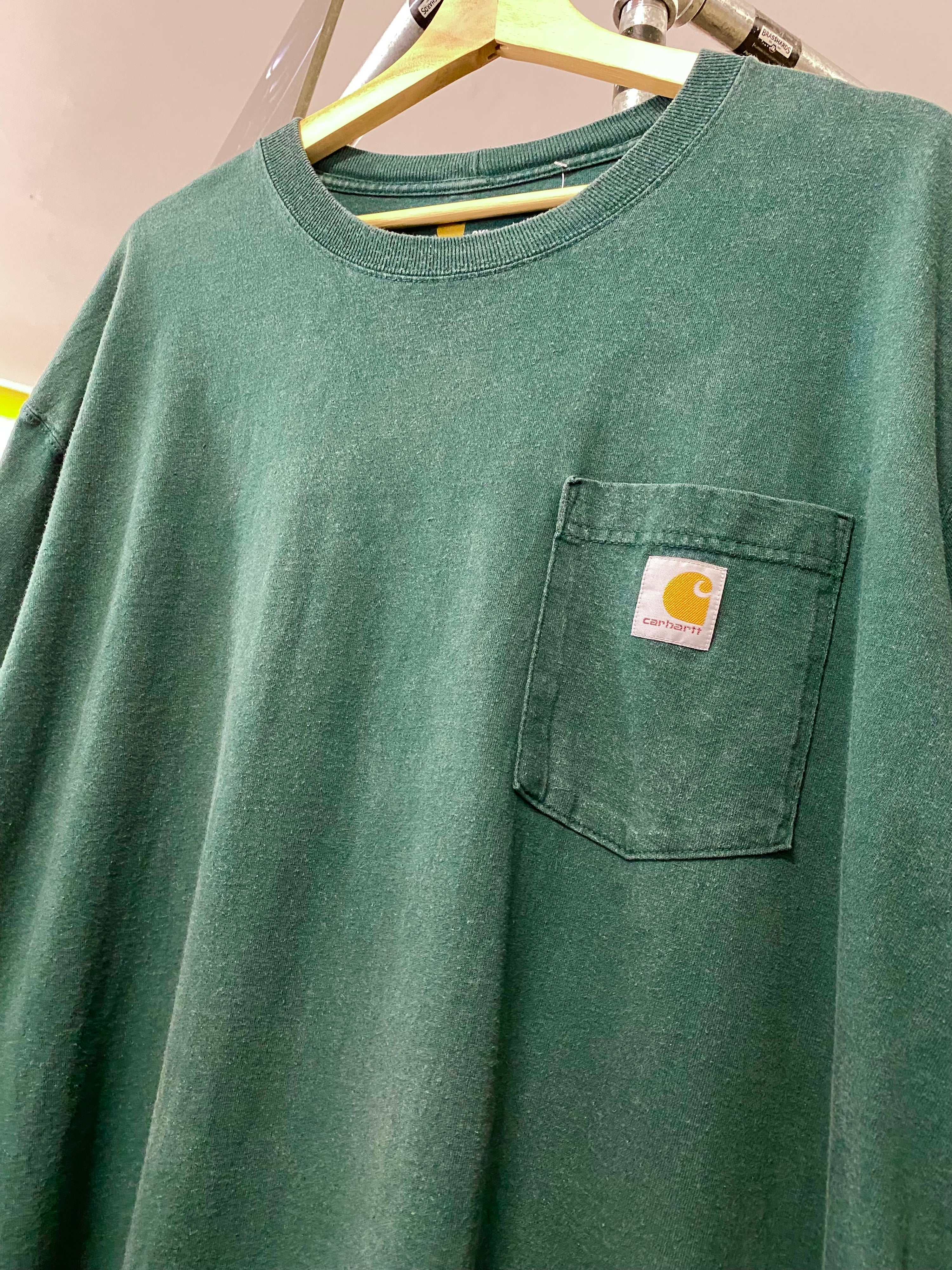 2XL - Forest Green Carhartt Pocket Tee