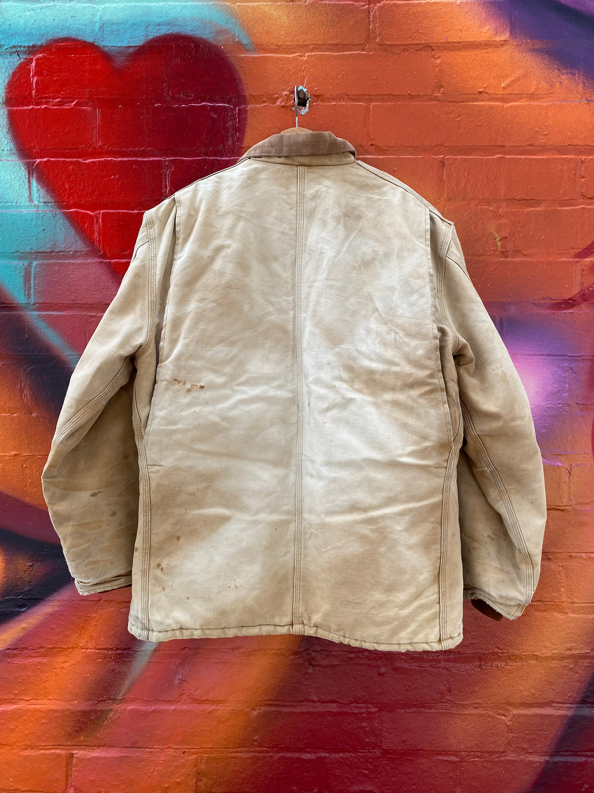 [L] Carhartt Tan C03 BRN Chore Jacket