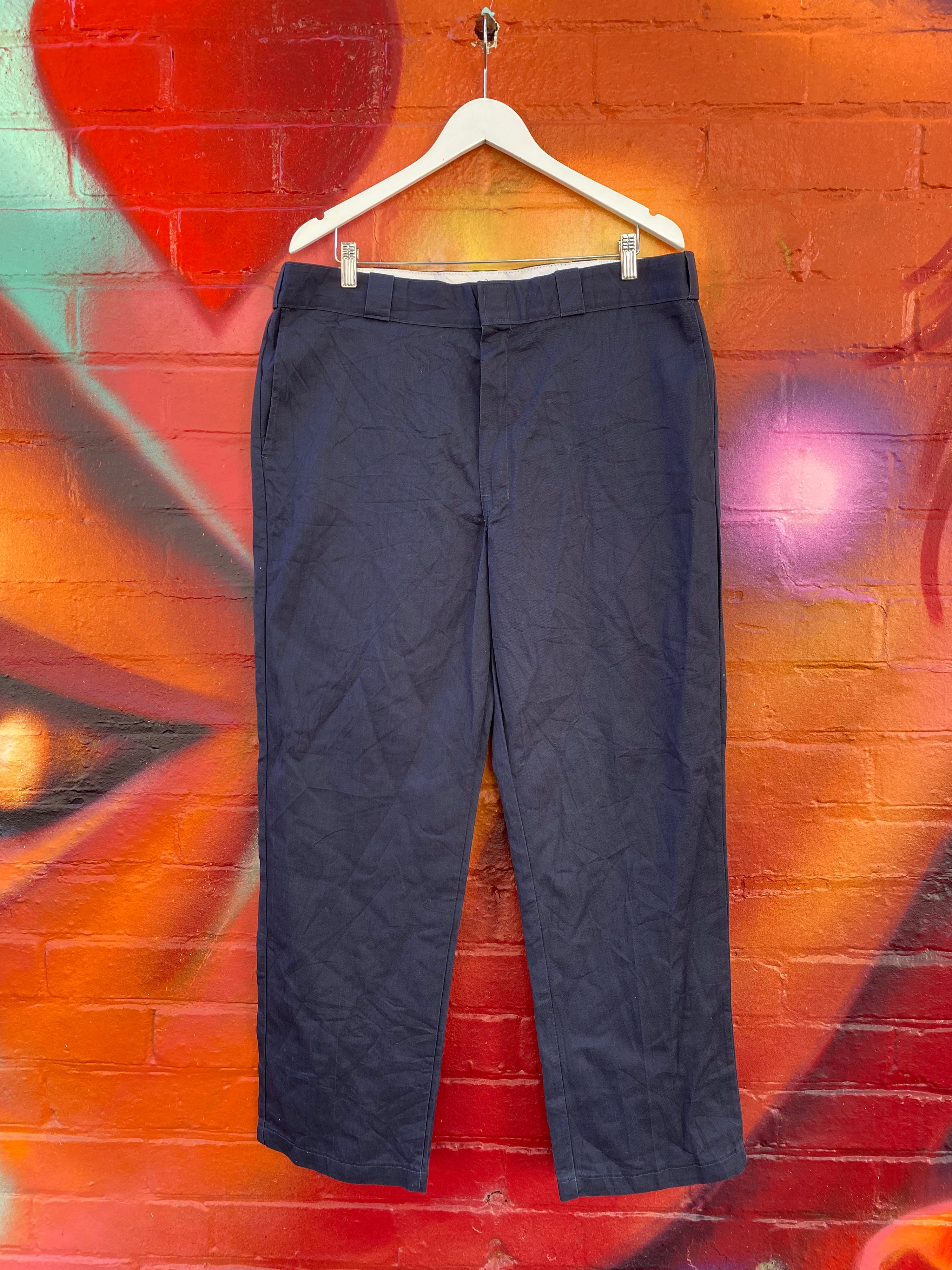 [40] Dickies Navy Work Pants D162