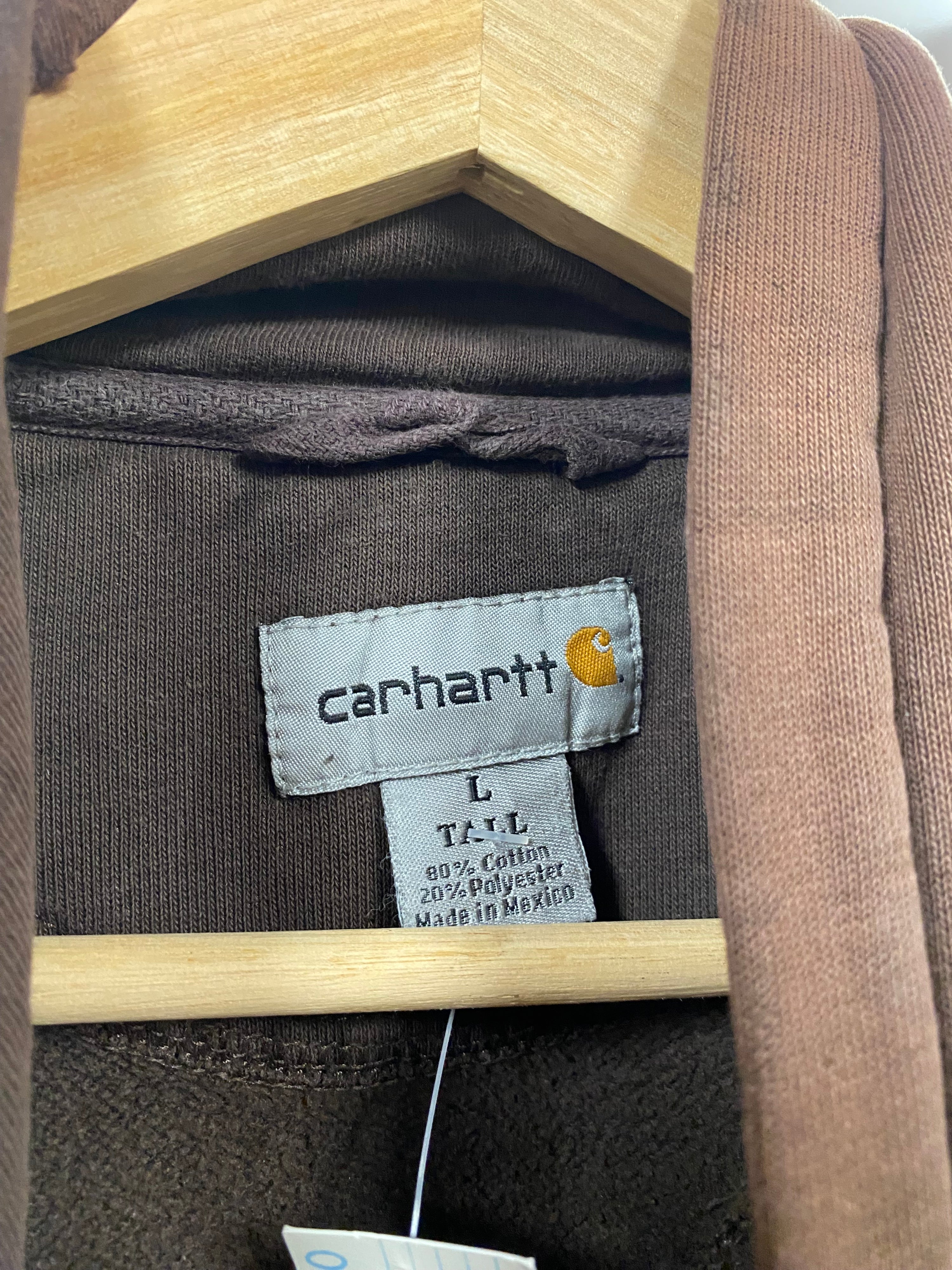 [L] Carhartt Faded Brown Tall Hoodie