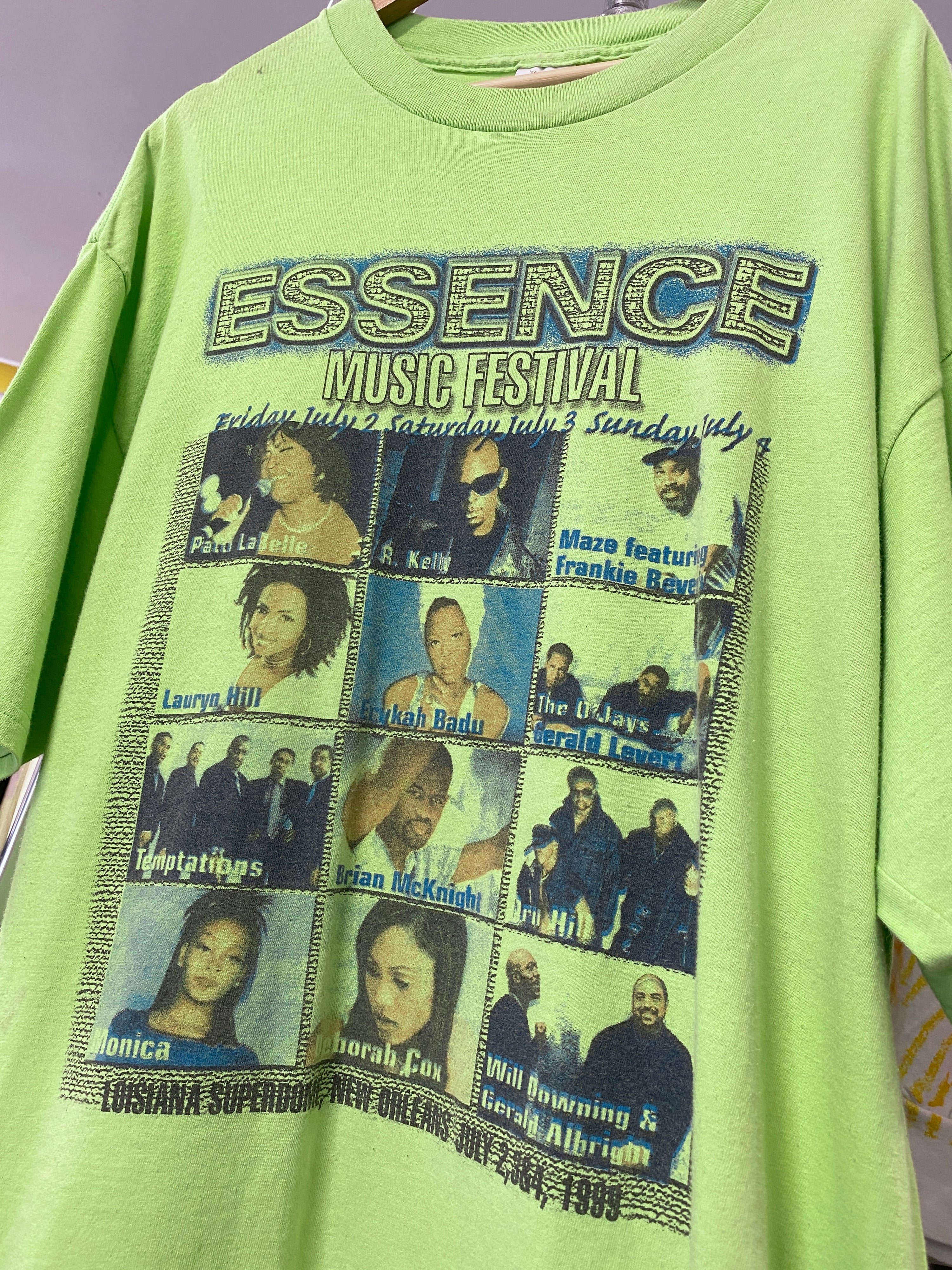 2XL - 1999 Essence Music Festival Green DS Tee