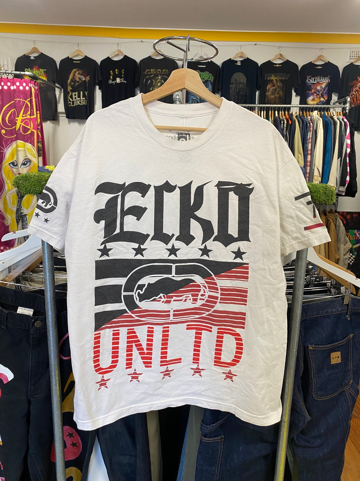 [XL] Ecko Unltd 72 White All Over Print Tshirt
