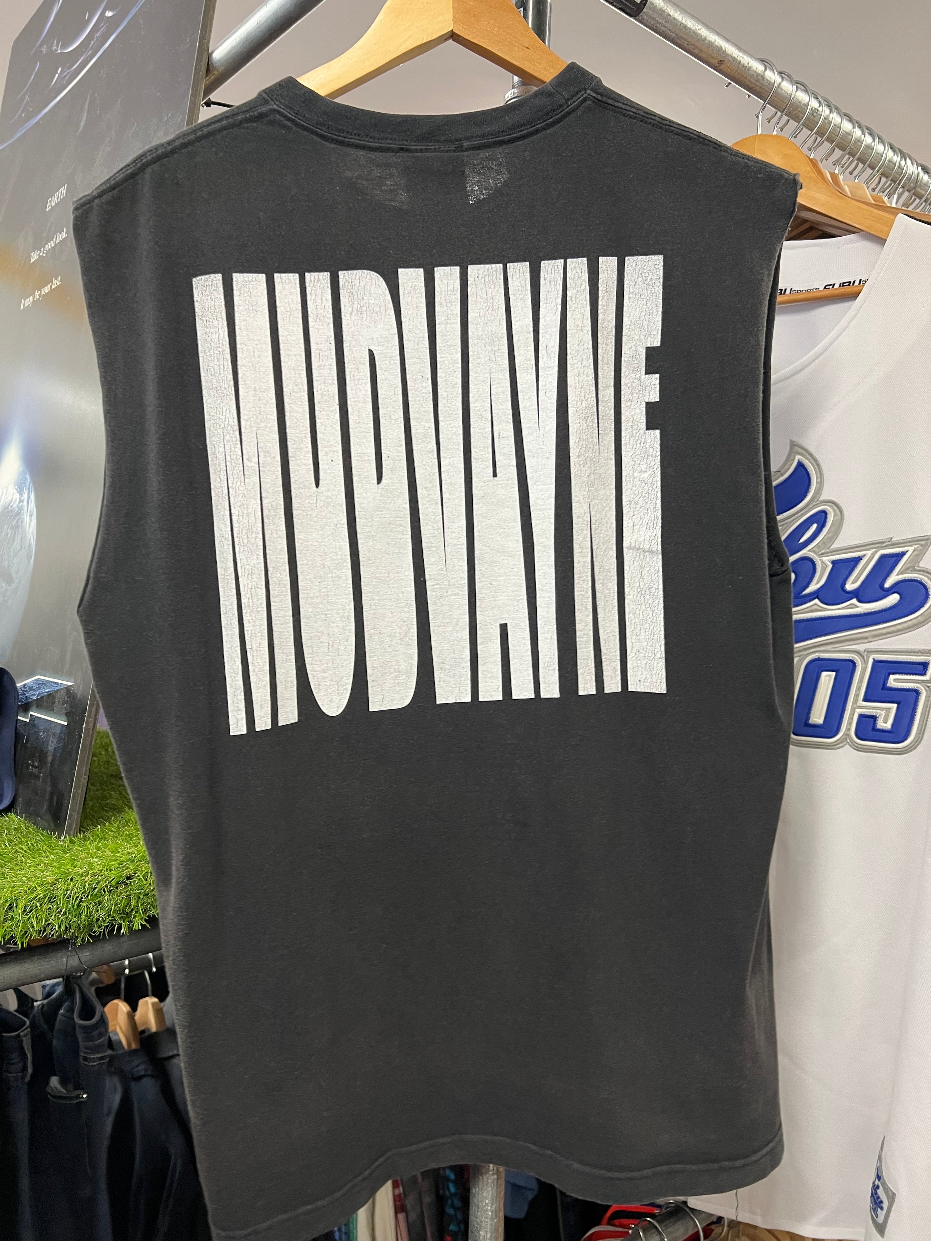[L] 2000 Mudvayne Double Sided Sliced Tee