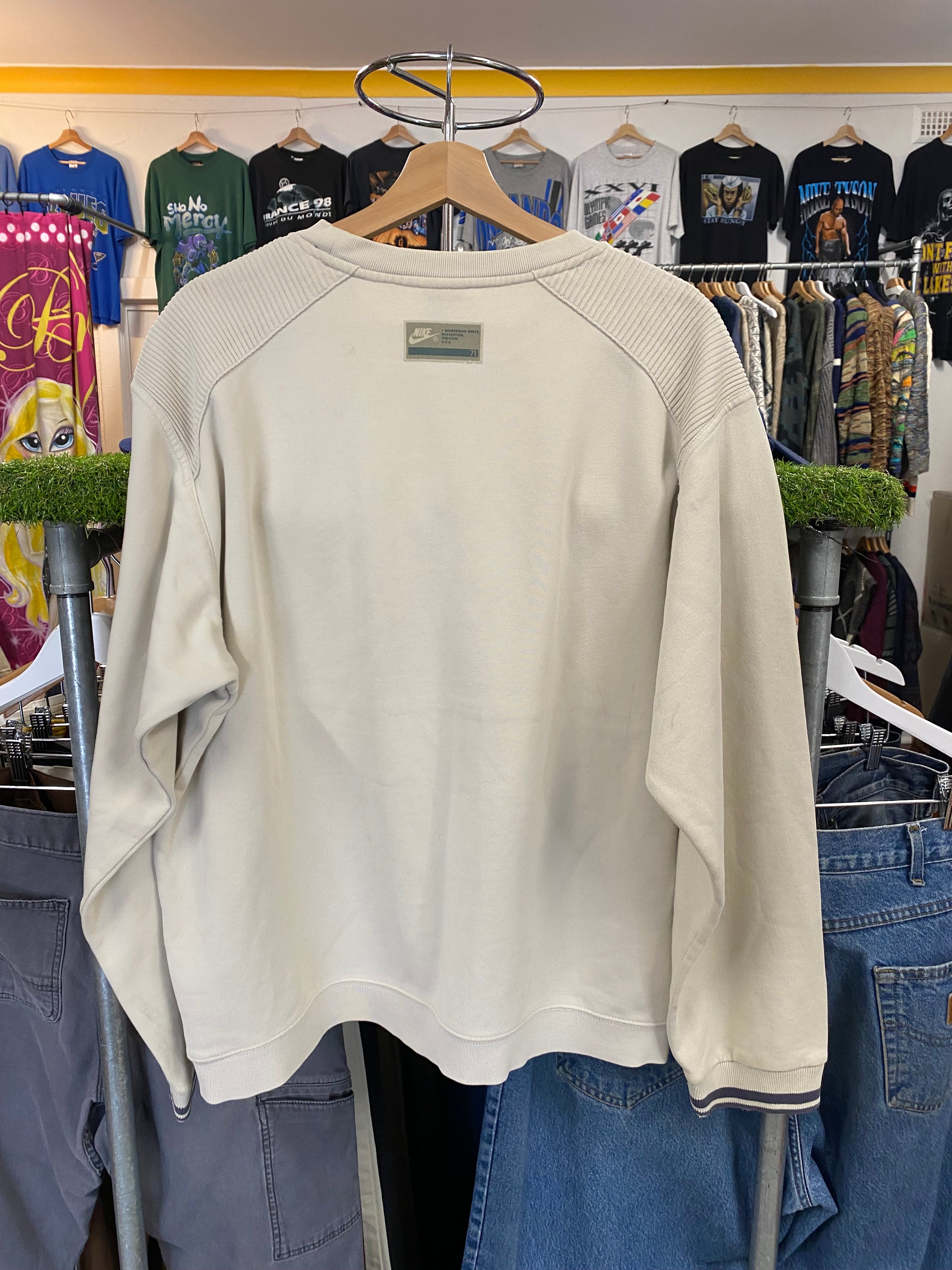 [M] Nike Spellout Beige Jumper
