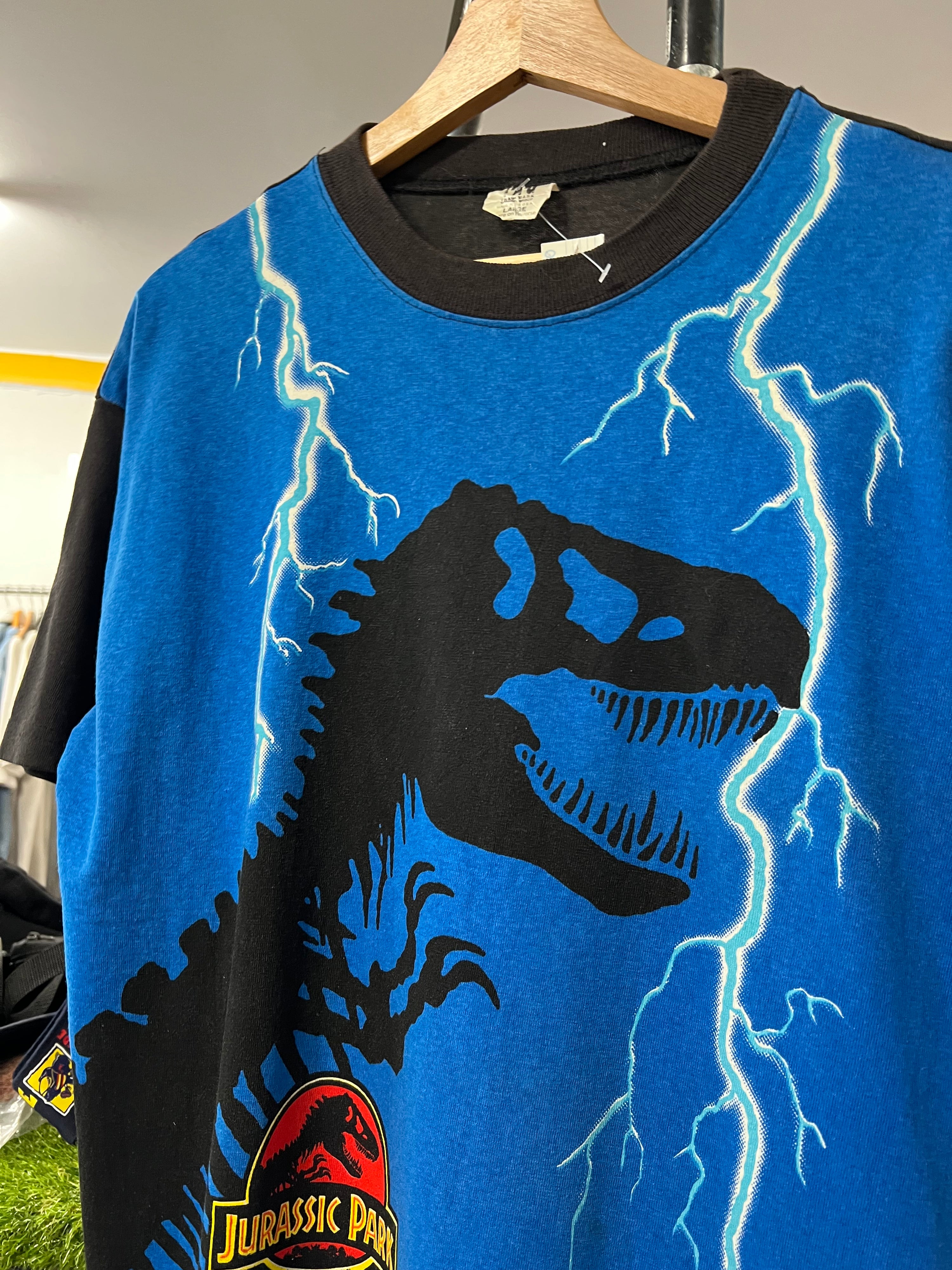 [L] 1993 Jurassic Park Blue Tee