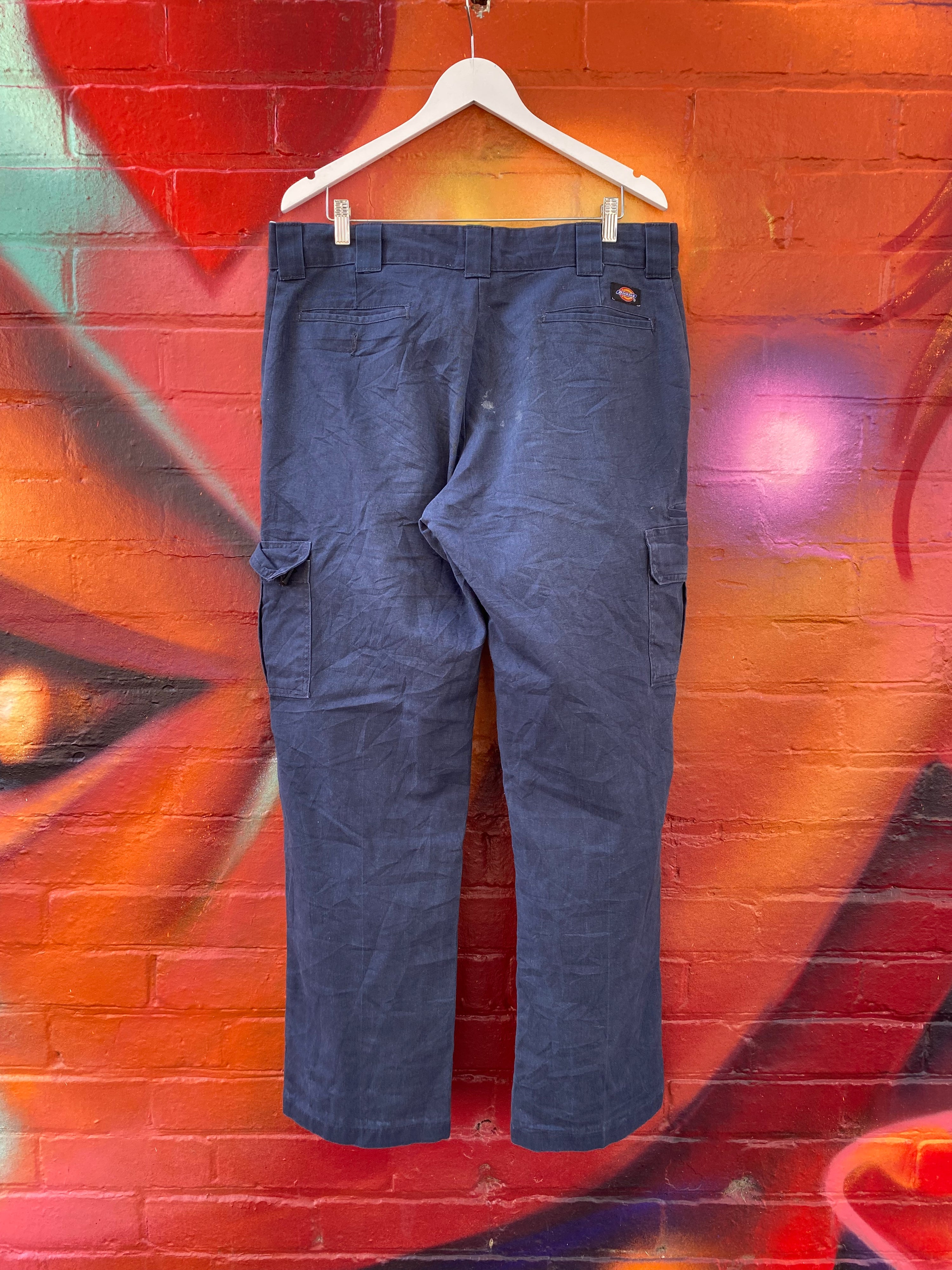 [36] Dickies Navy Regular Straight Work Pants D197