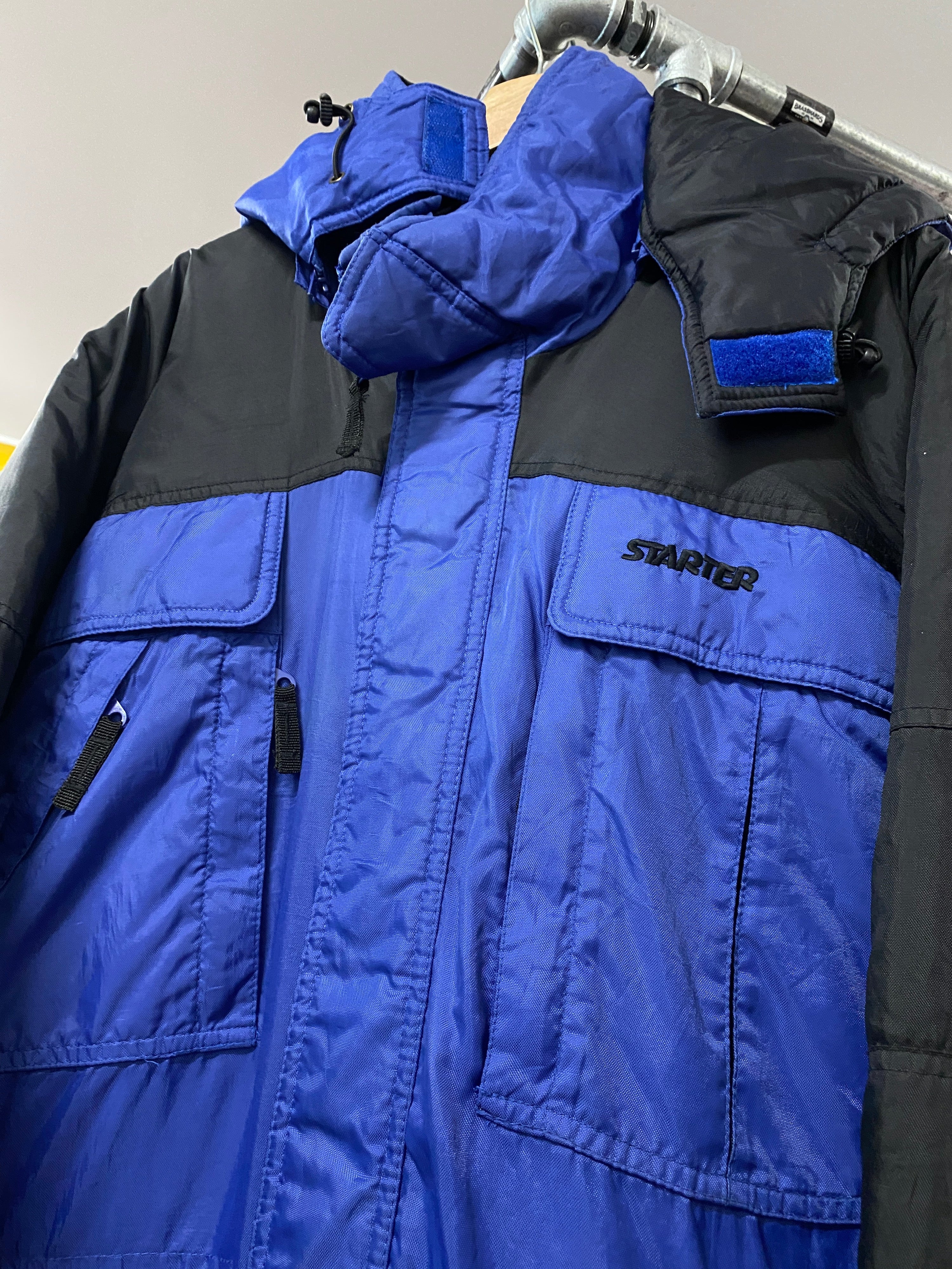 L - Oversize Starter Jacket Blue/Blk