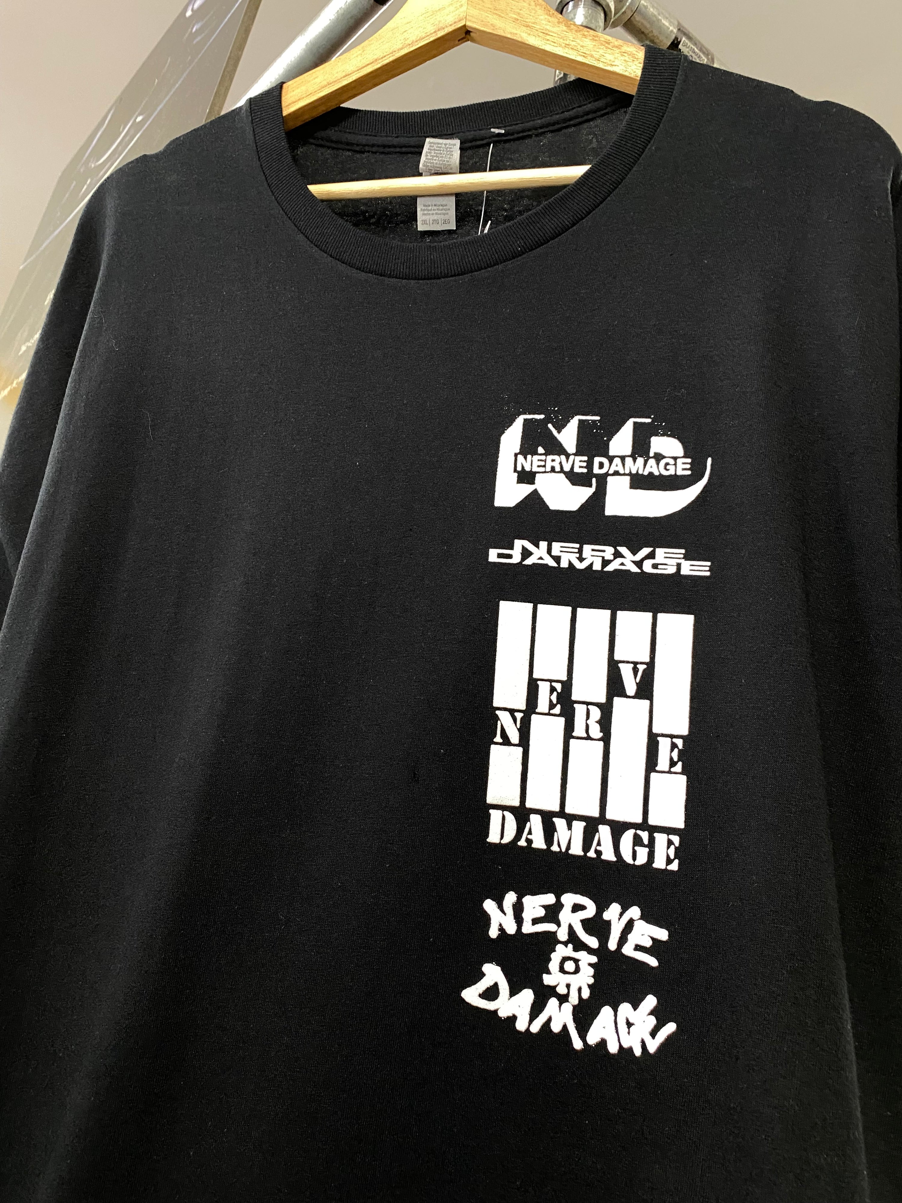 [2XL] Nerve Damage Black Tee