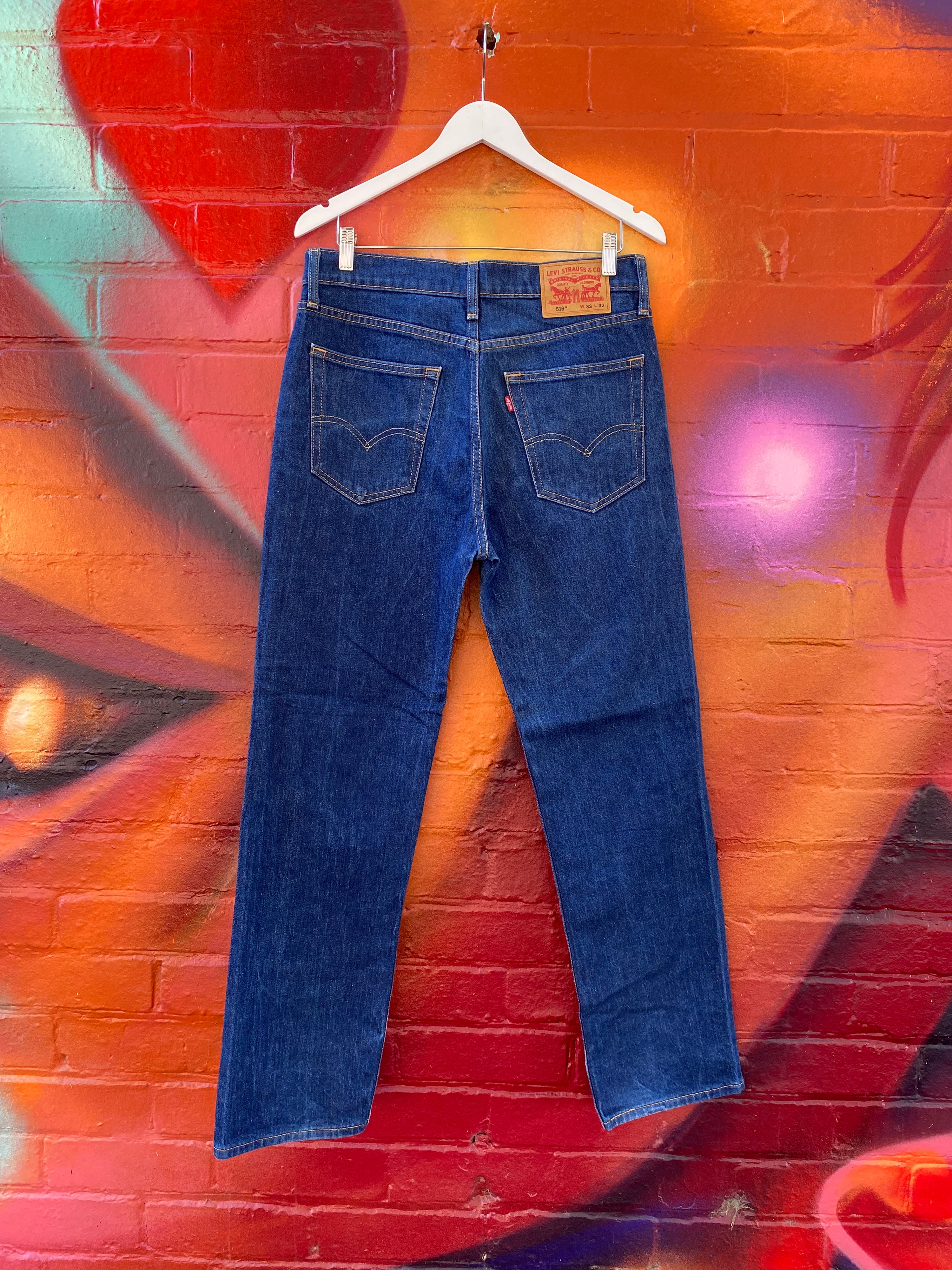 [33] Levis 516 Blue Denim Jeans