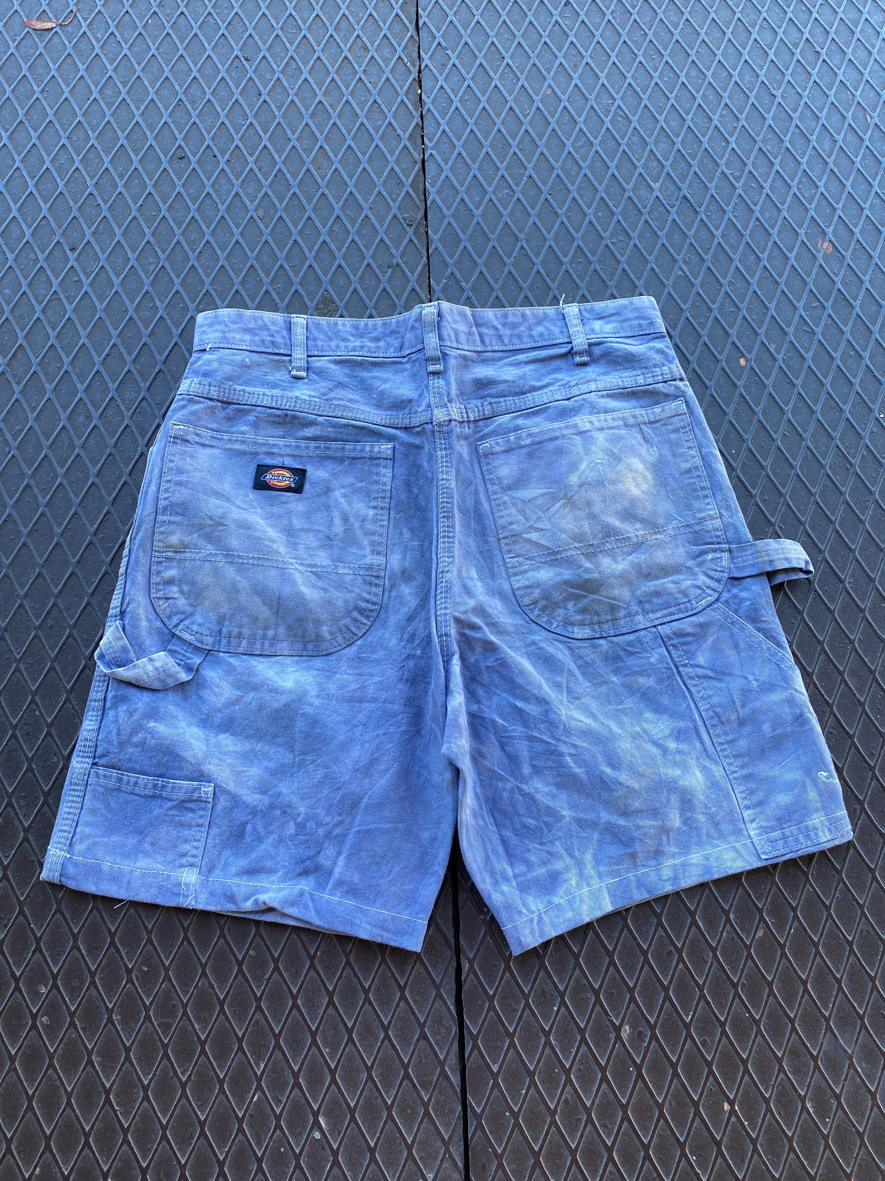 32 - Dickies Carpenter Shorts Faded Blue Tie-Dye