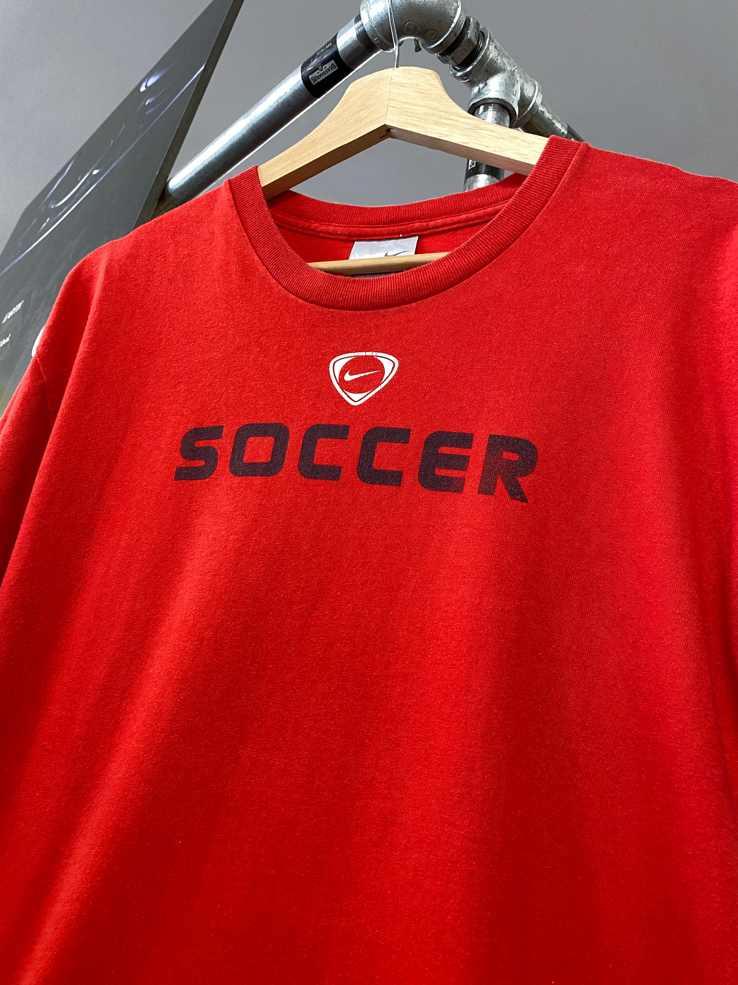 M - Vintage Nike Soccer Red Tee