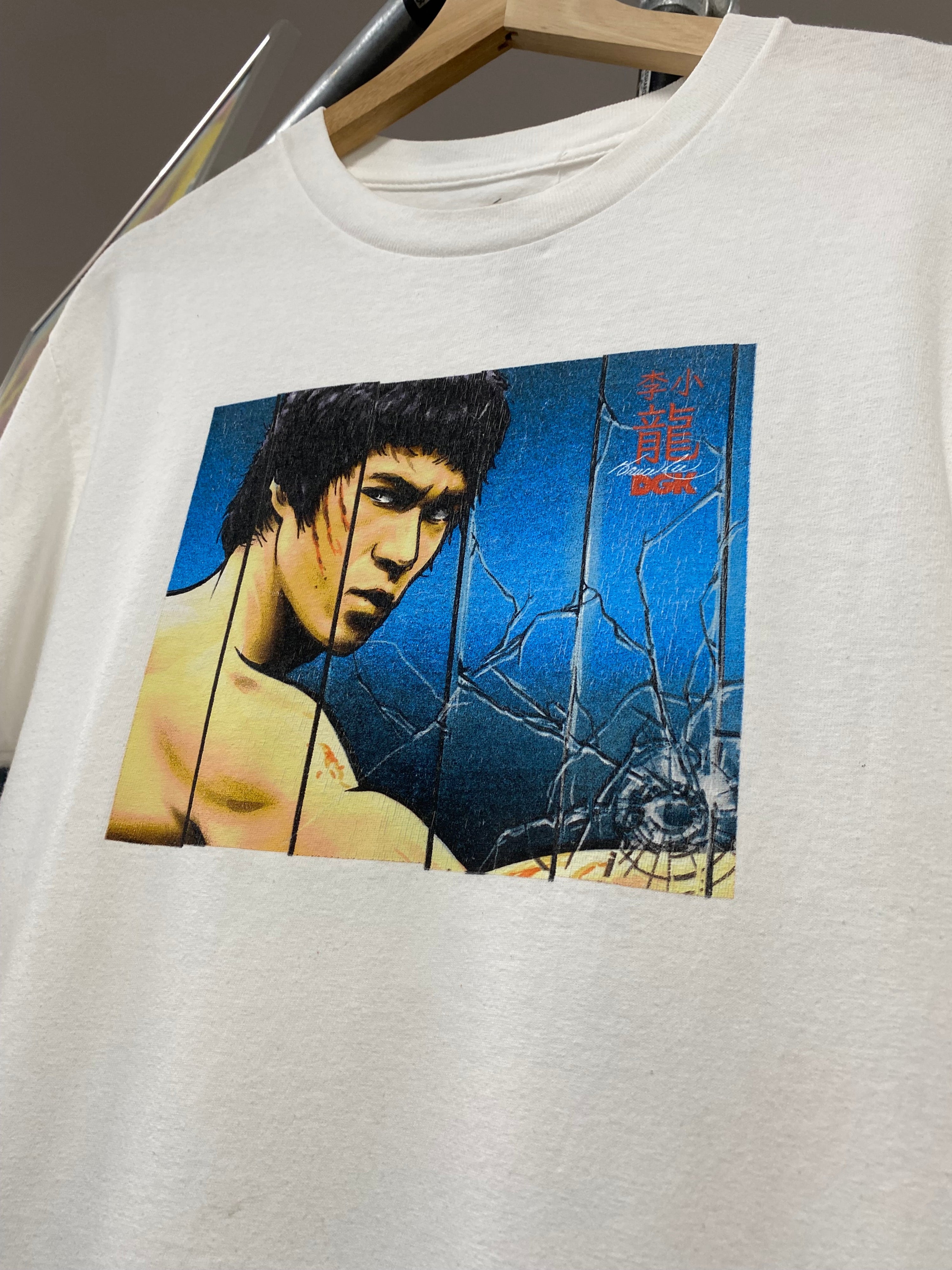 M - DGK x Bruce Lee 5 Panel White Box Tee