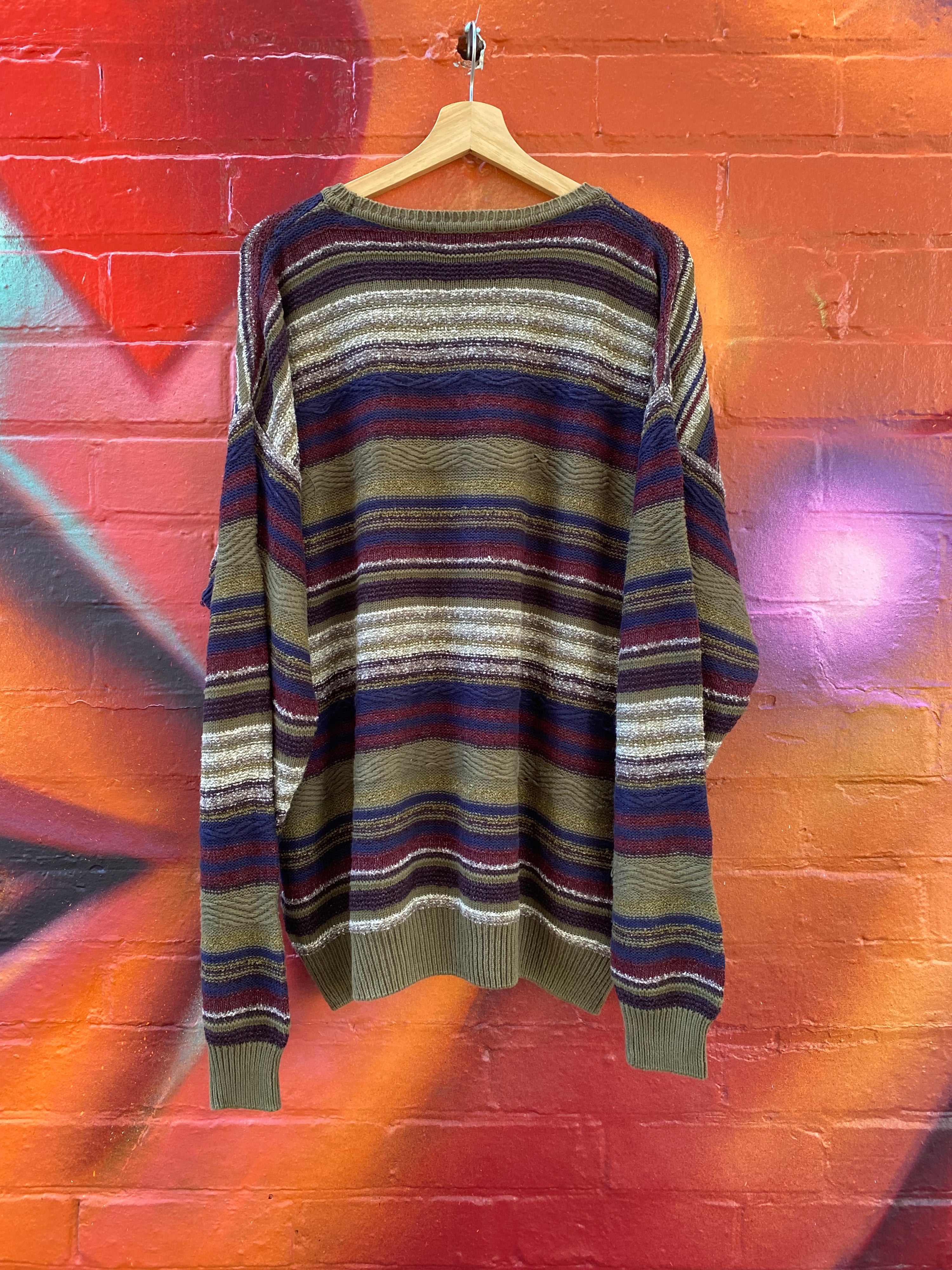 [L] Claiborne Autumnal Coloured Knit Sweater