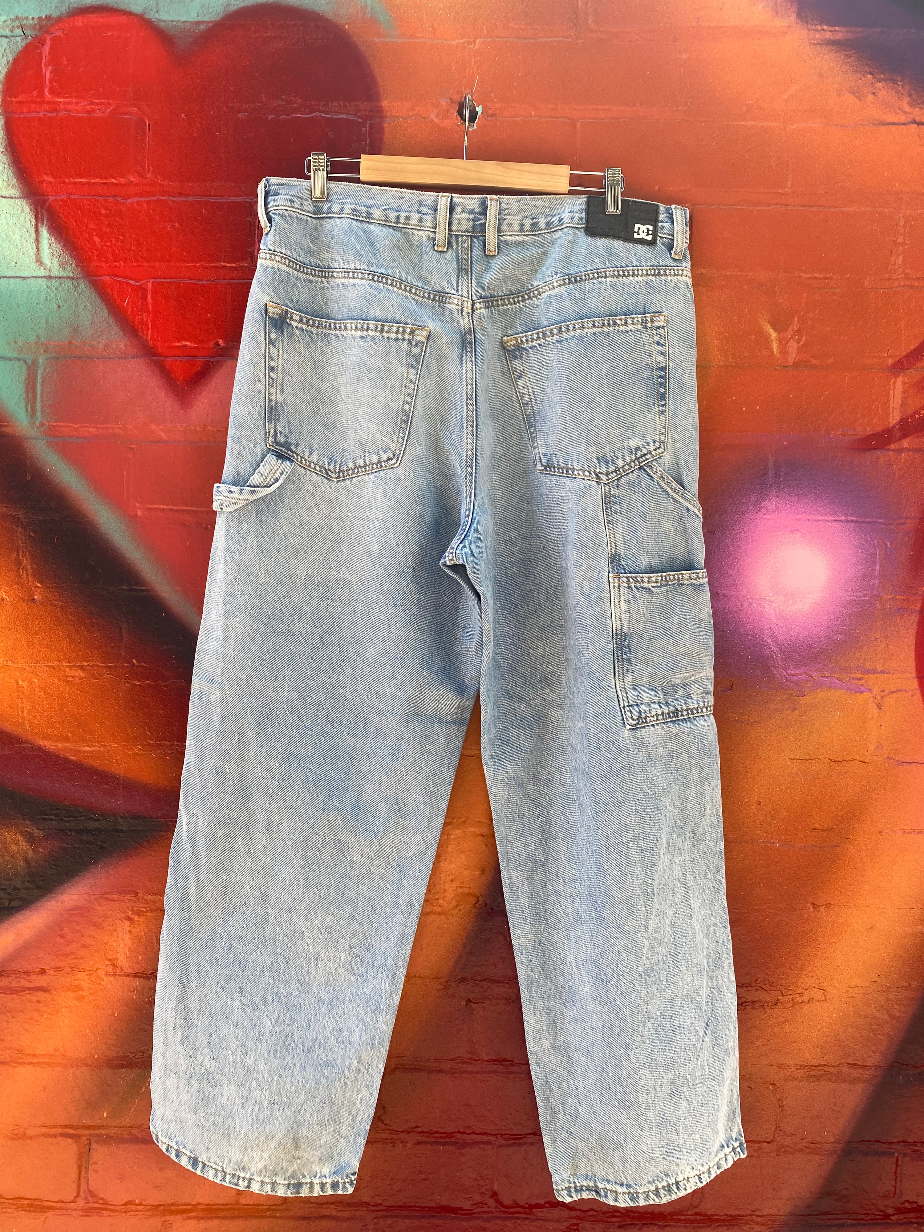 [34] DC Baggy Light Blue Denim Jeans