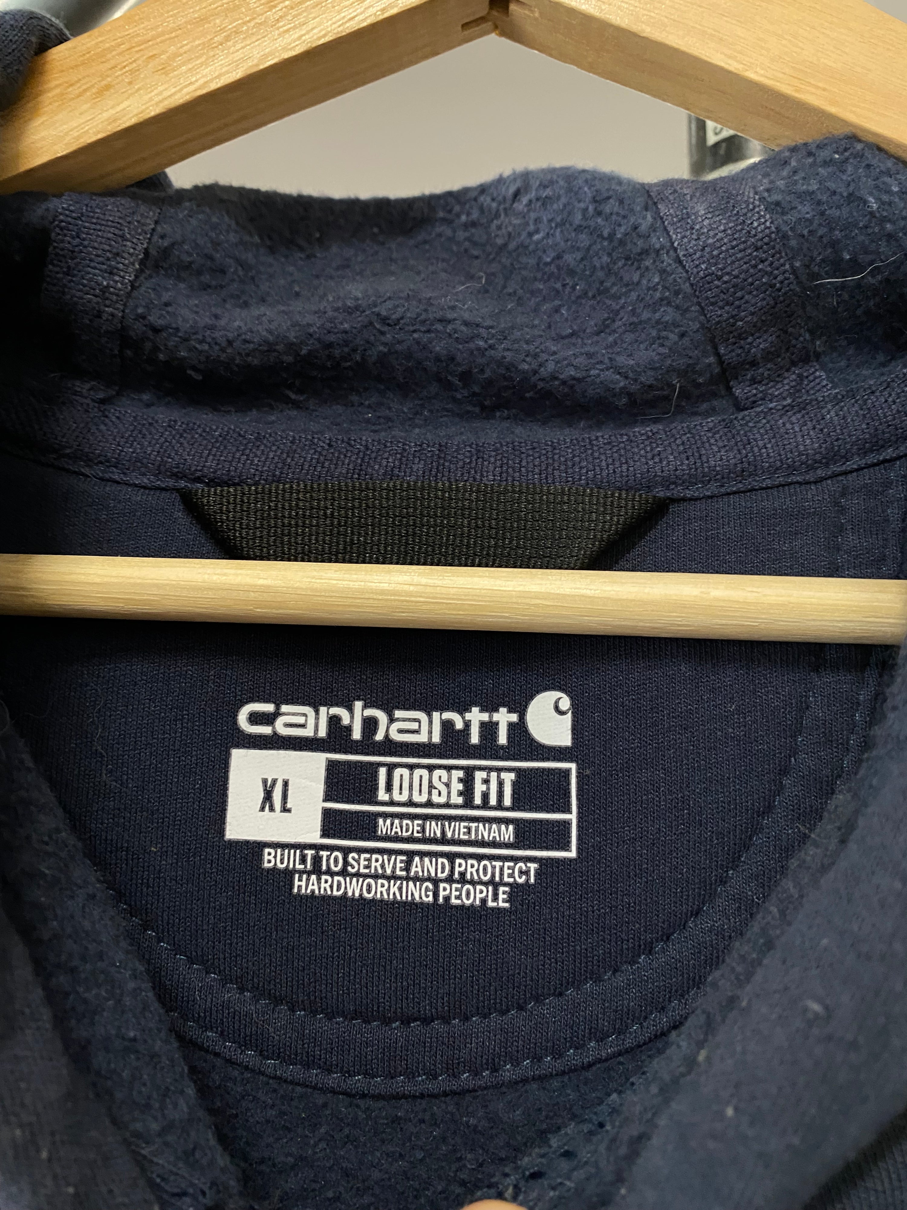 [XL] Carhartt 'Navien Plumb Supply Co' Blue Hoodie