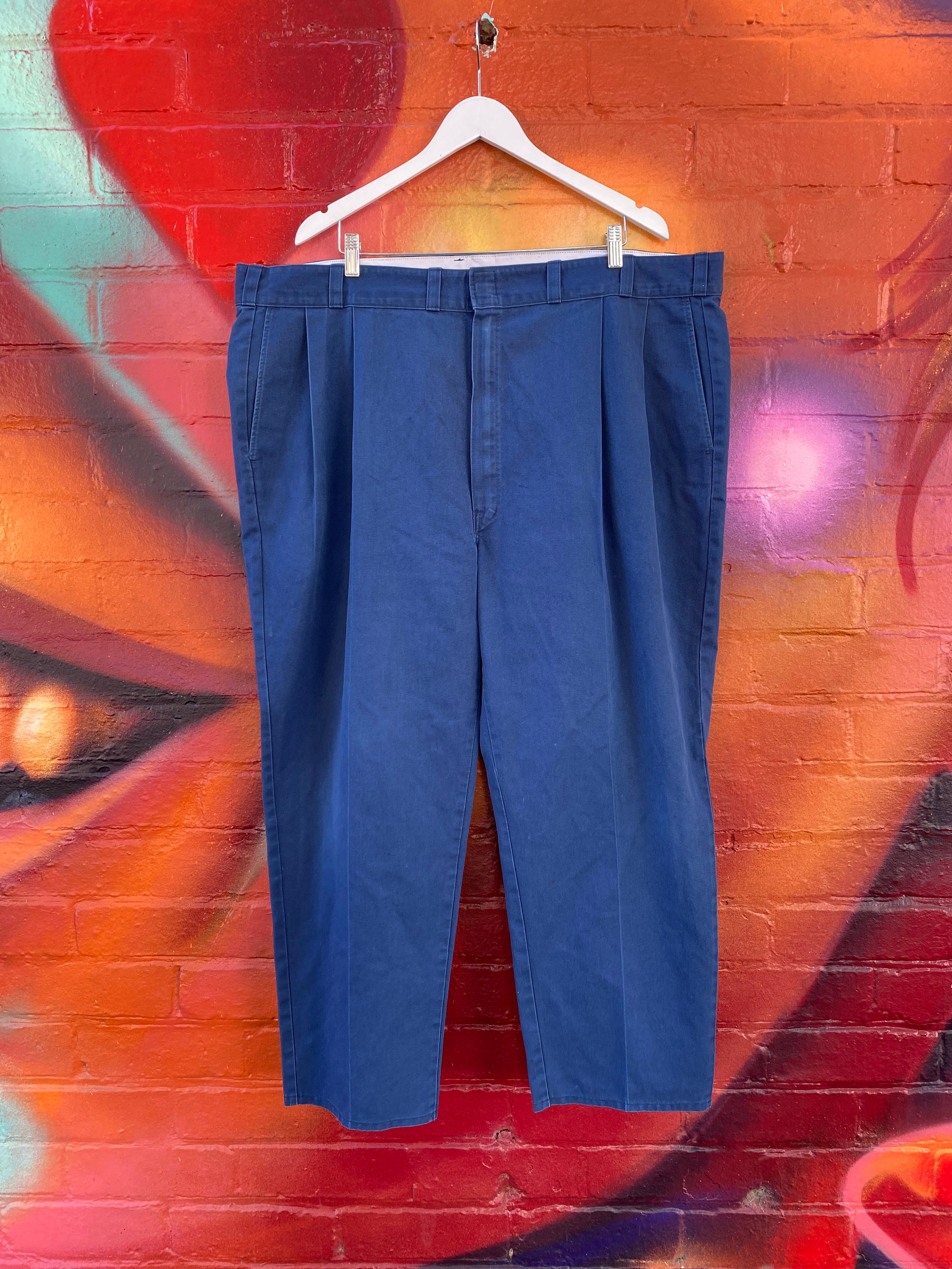 [46] Dickies Blue Pleated Work Pants D119