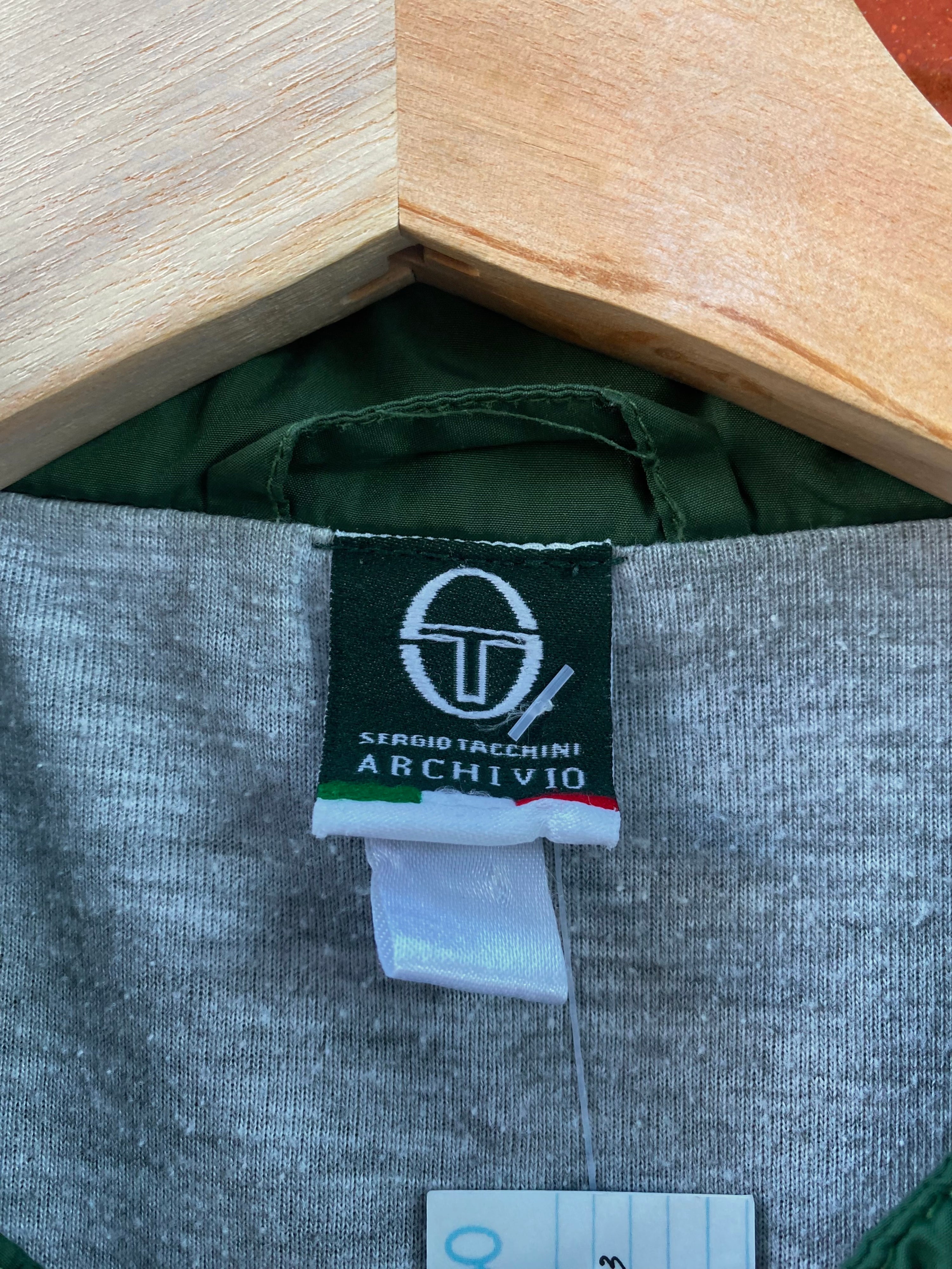 M - Sergio Tacchini Green Zip Up Windbreaker