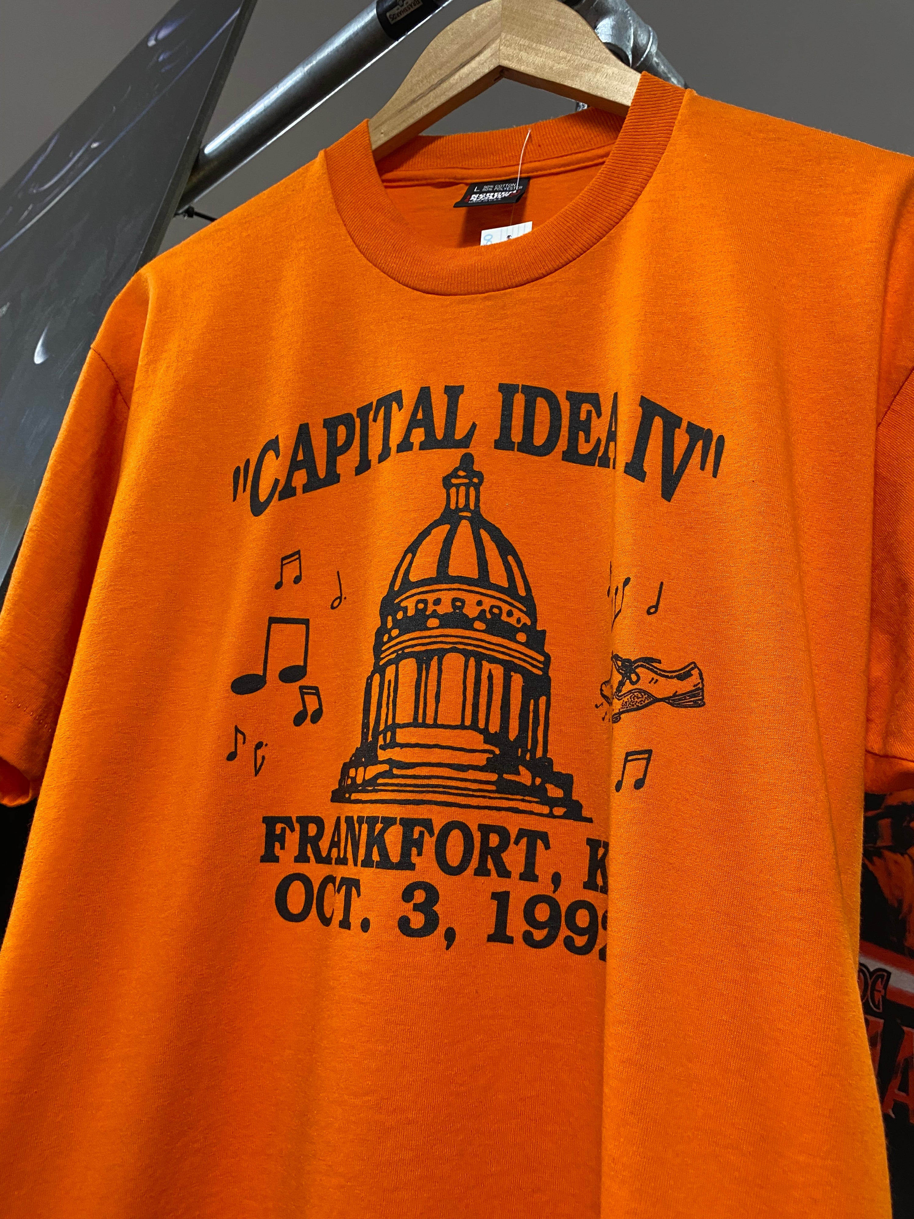 [L] 1992 Capital Idea IV Orange Tee