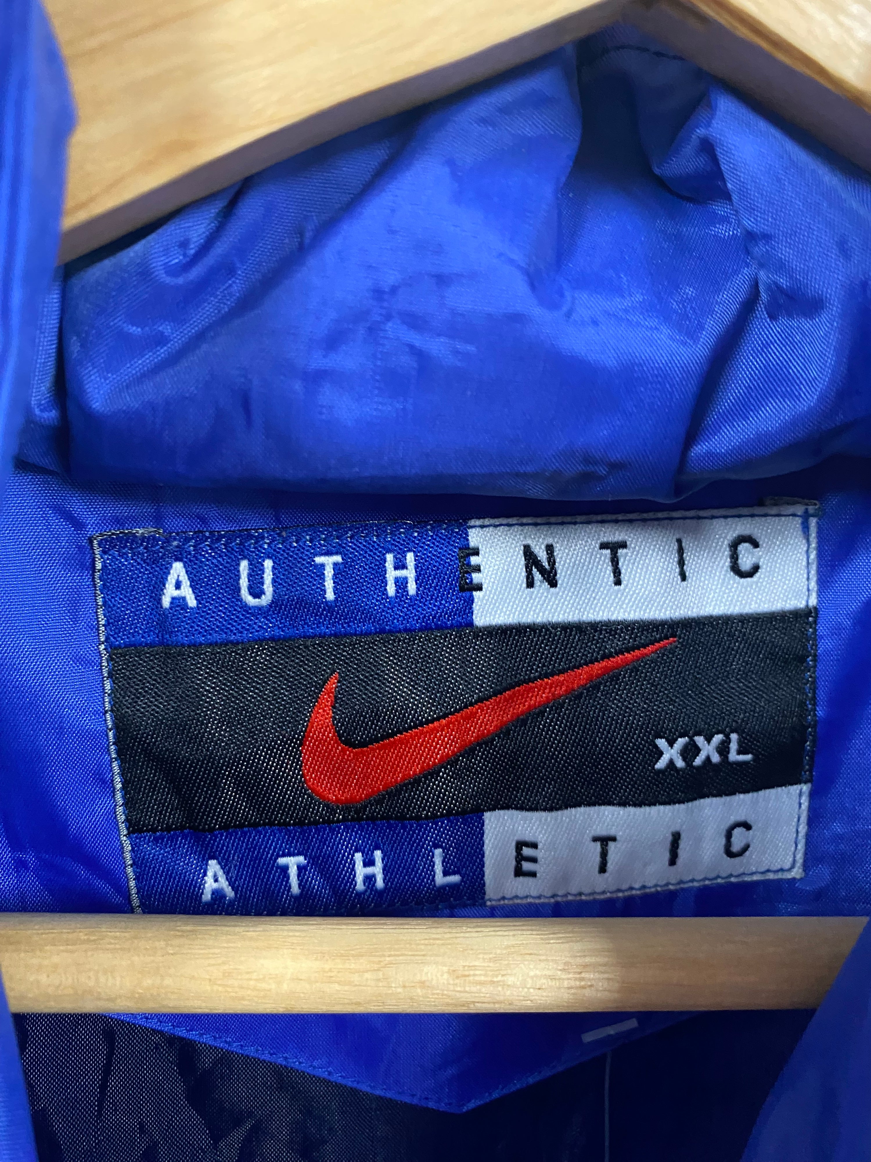 [2XL] Nike Athletic Blue/Black Jacket (Broken Zip)