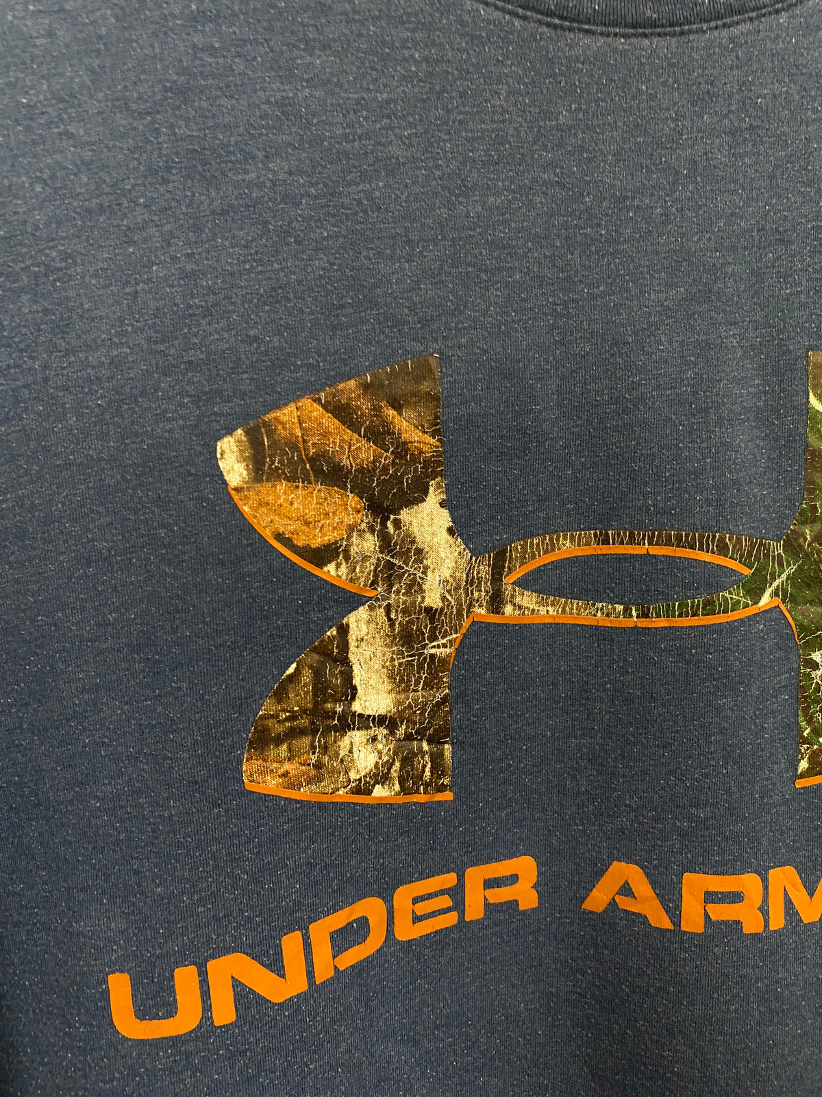 3XL - Under Armour Blue Tee Realtree Logo