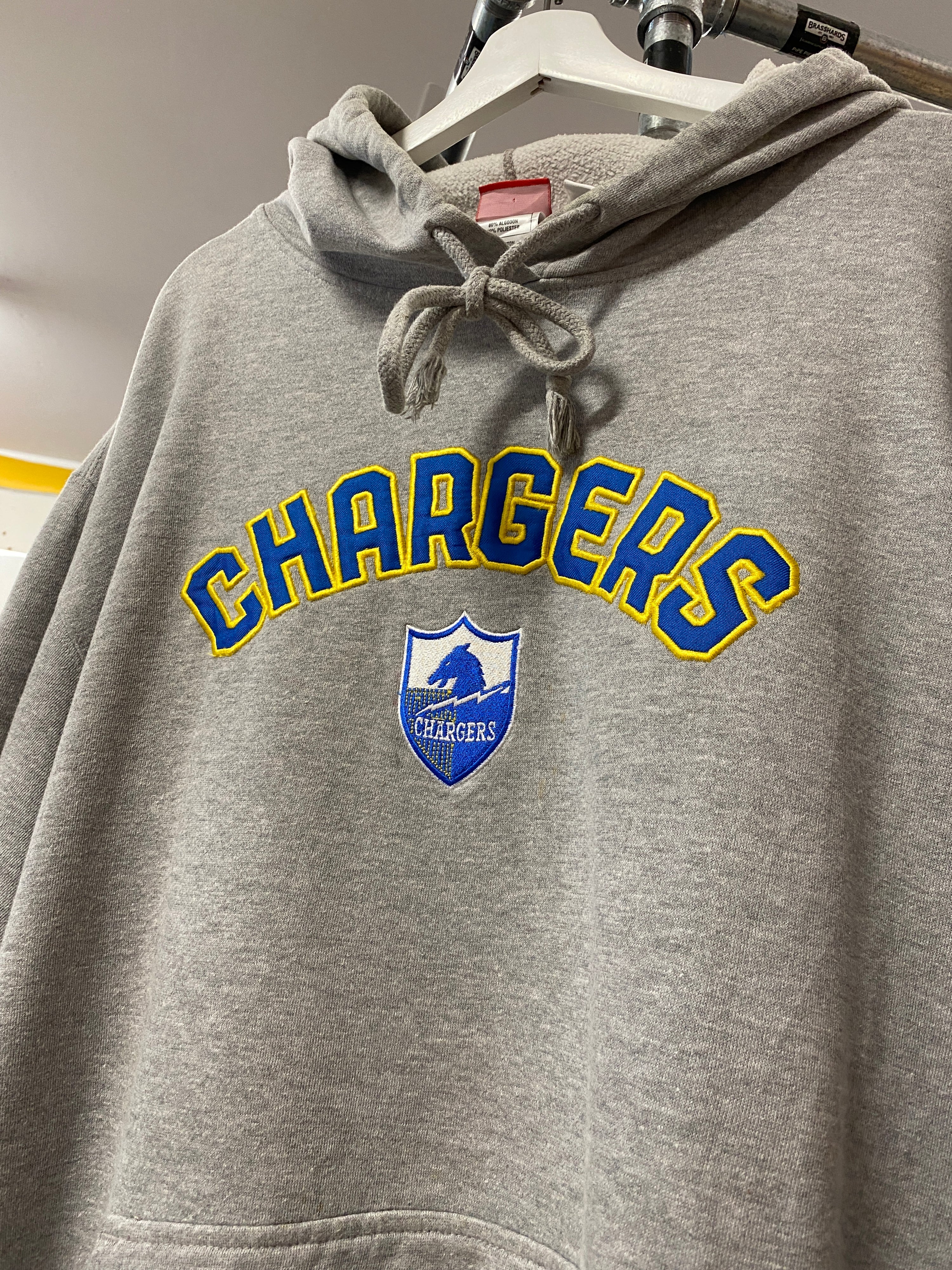 2XL - Reebok x NFL Chargers Grey Hoodie