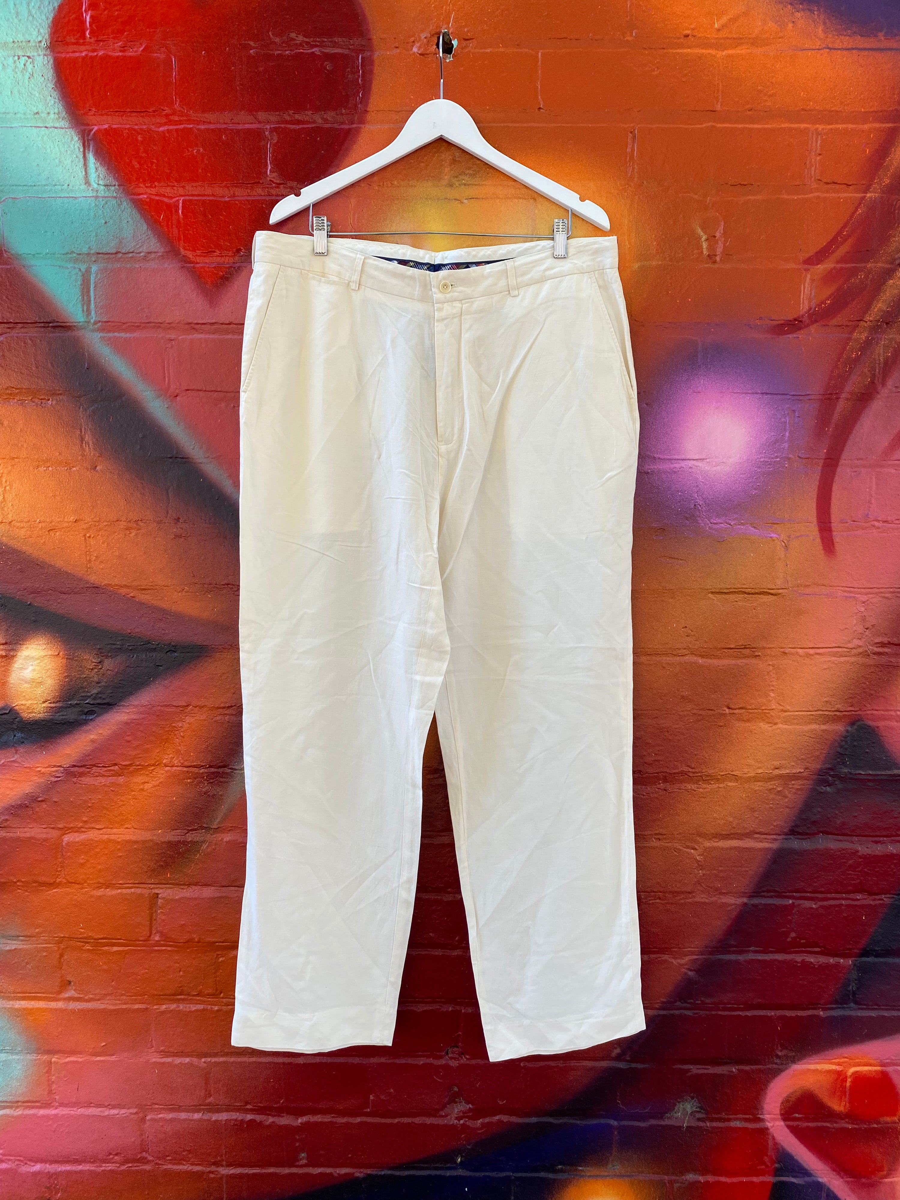 [38] Polo Ralph Lauren Silk/Linen Pants