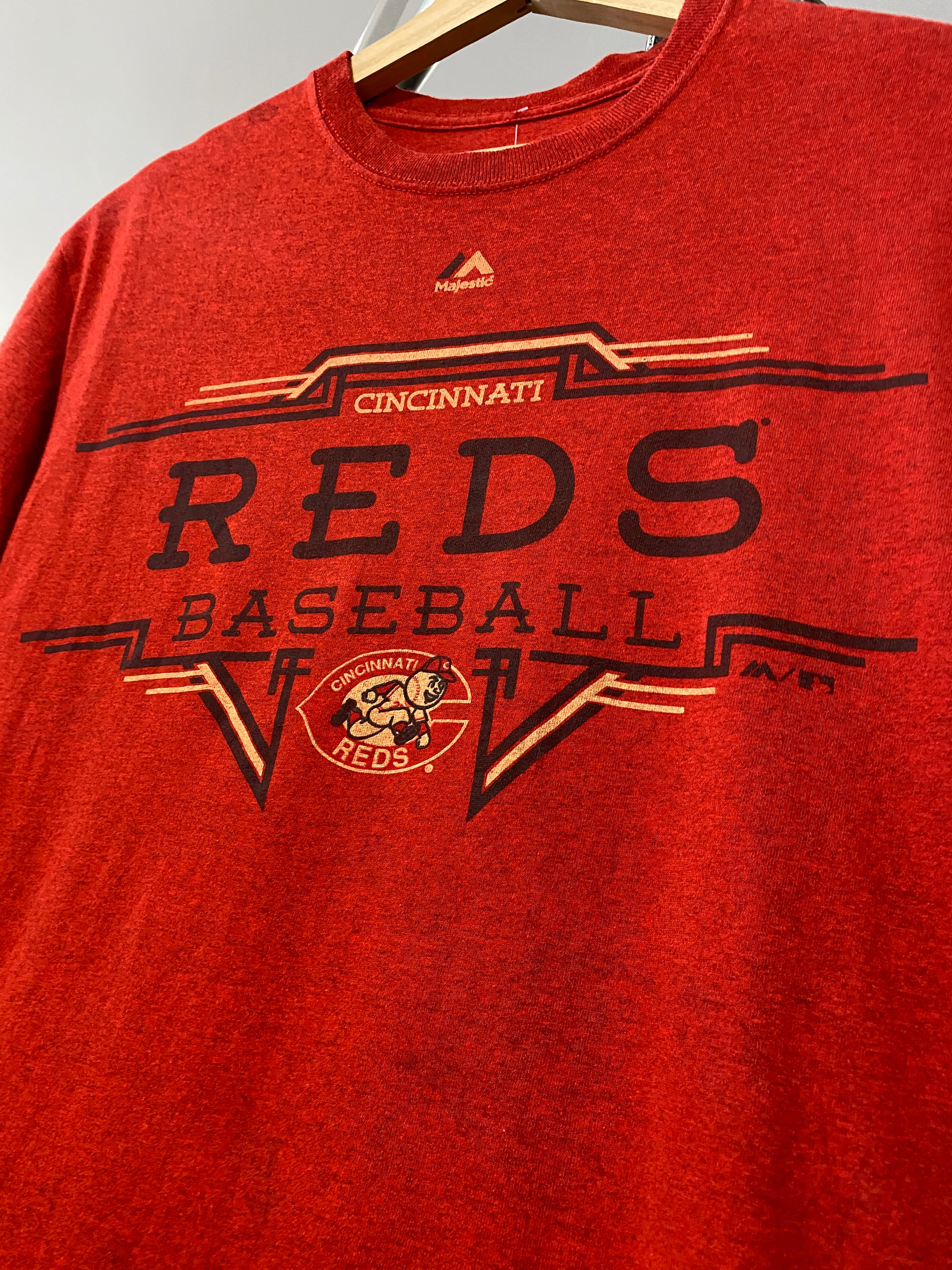 M - Majestic Cincinnati Reds History DS Retro Tee