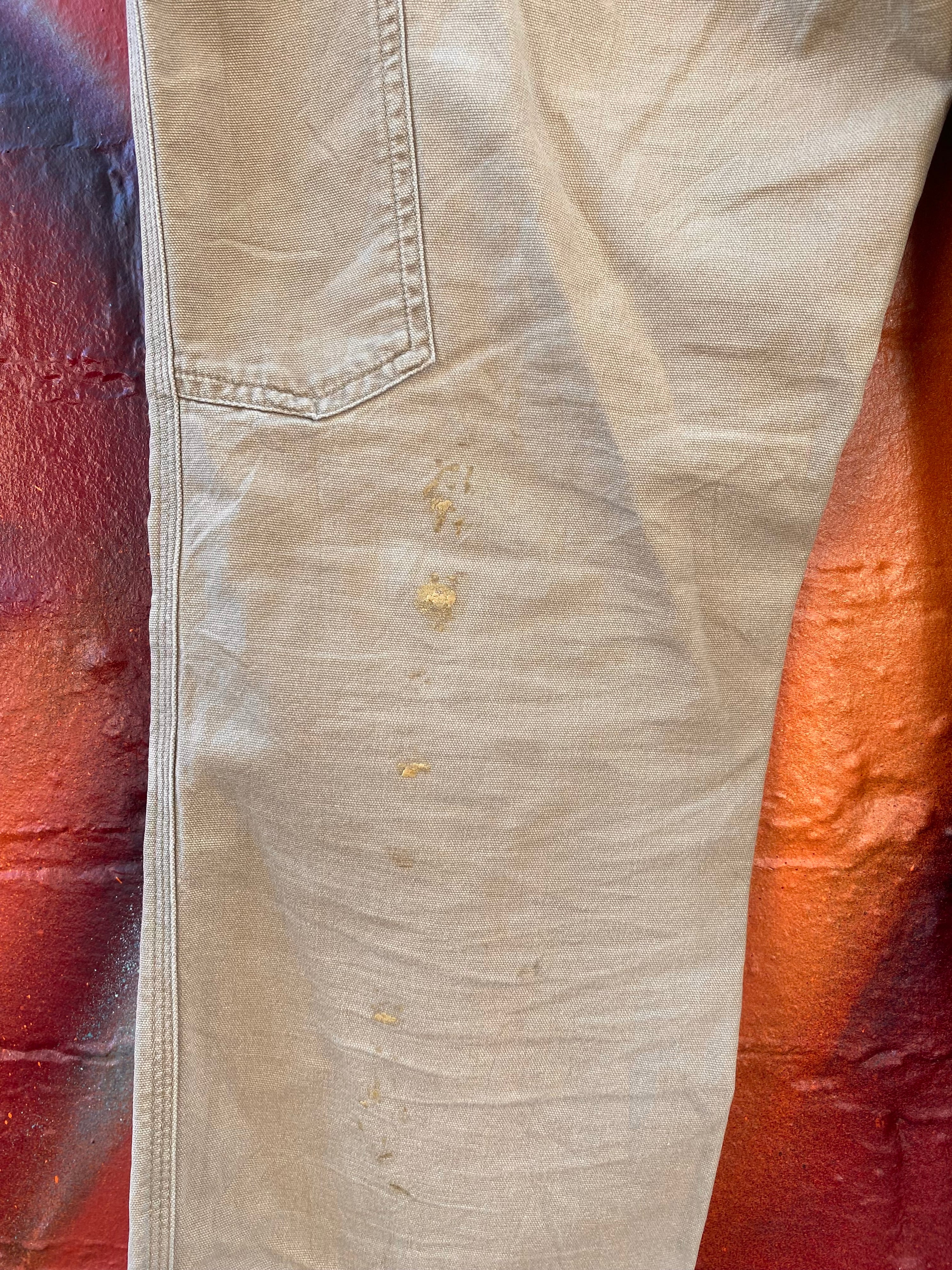 [34] Carhartt Tan 102080 Carpenter Pants