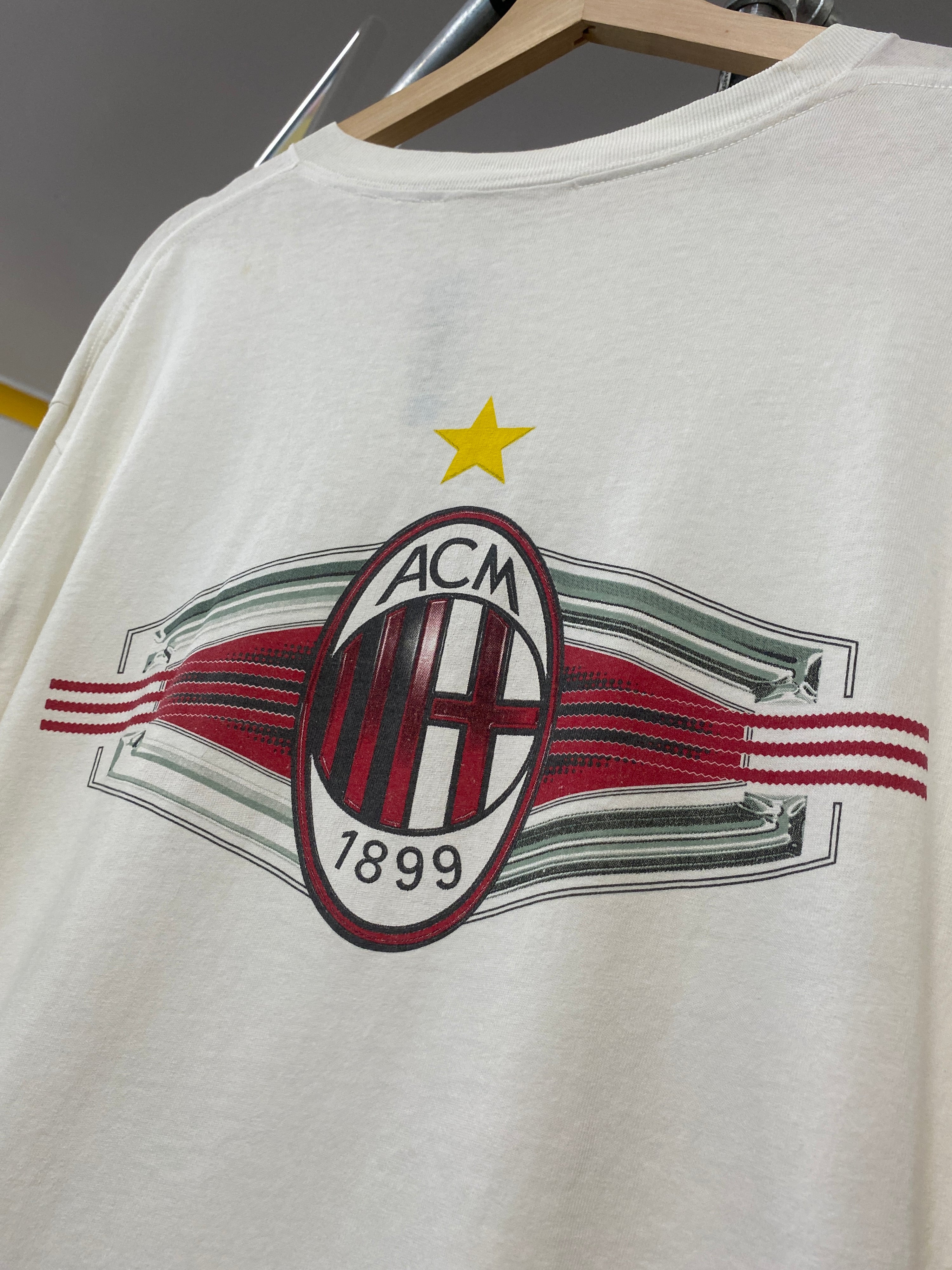 L - Vintage Adidas x AC Milan White Long Sleeve DS