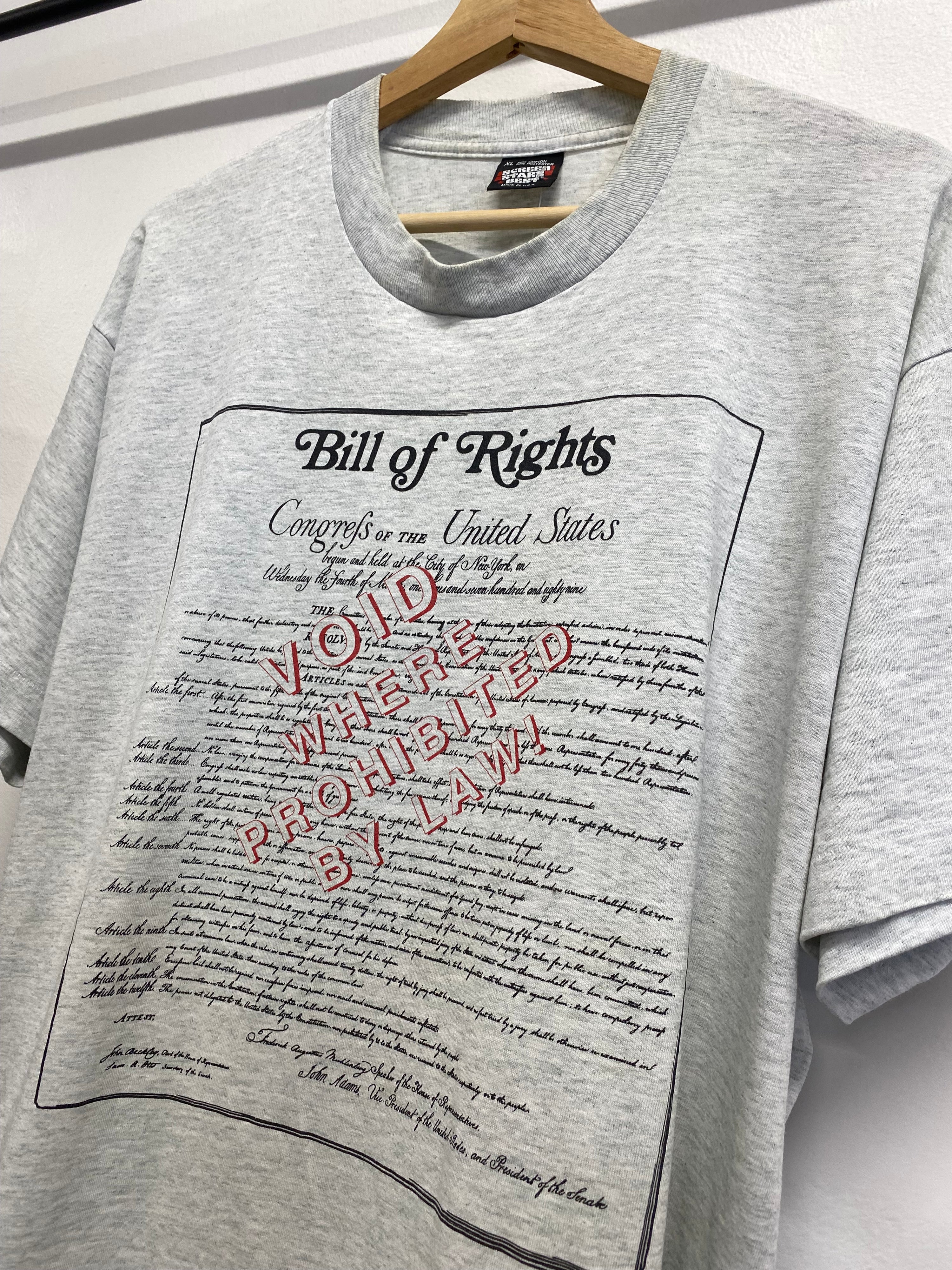 [XL] Vintage Bill Of Rights Tee