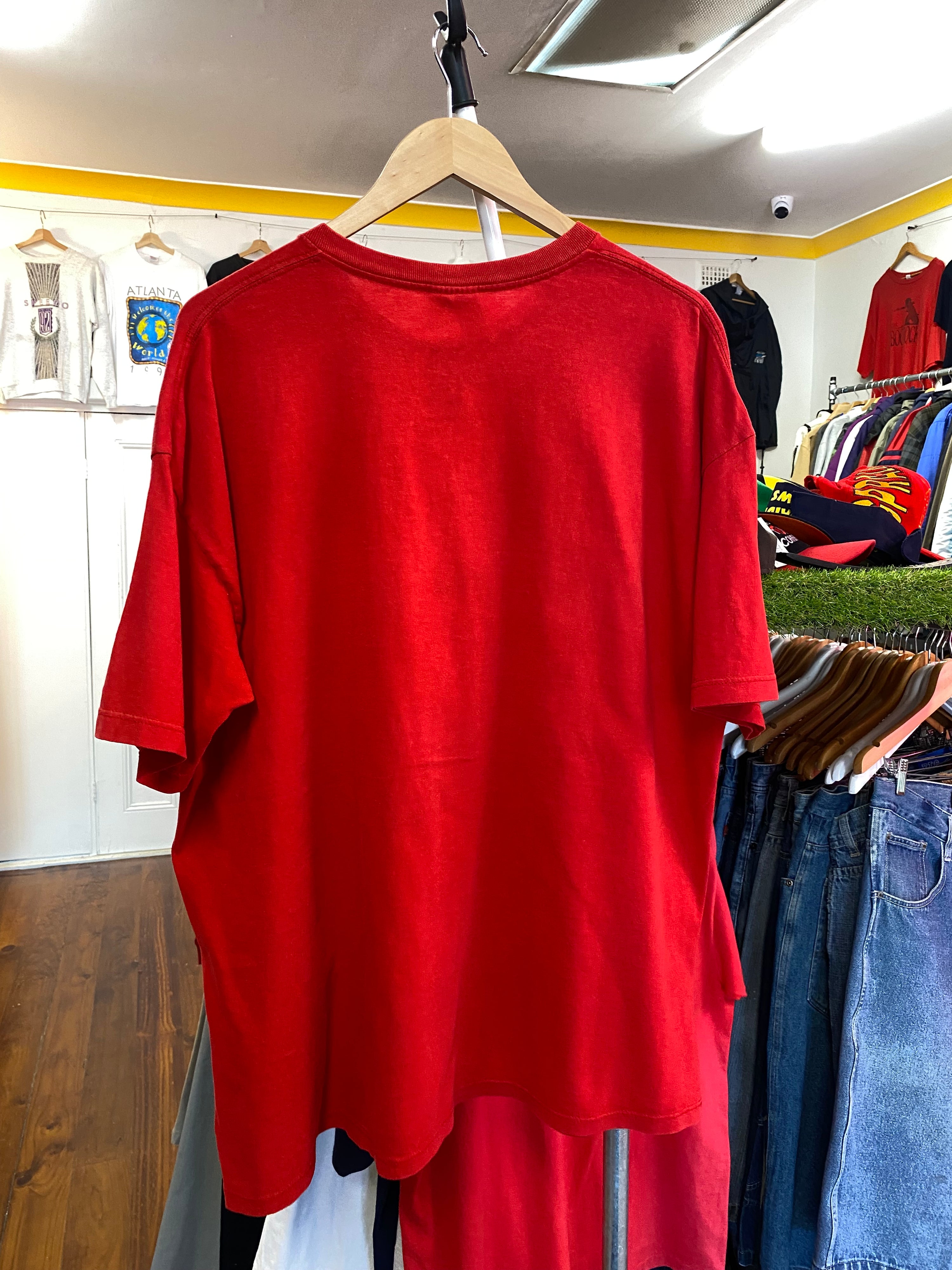 XL - Vintage Ralph Lauren Chaps Centre Print Red Tee