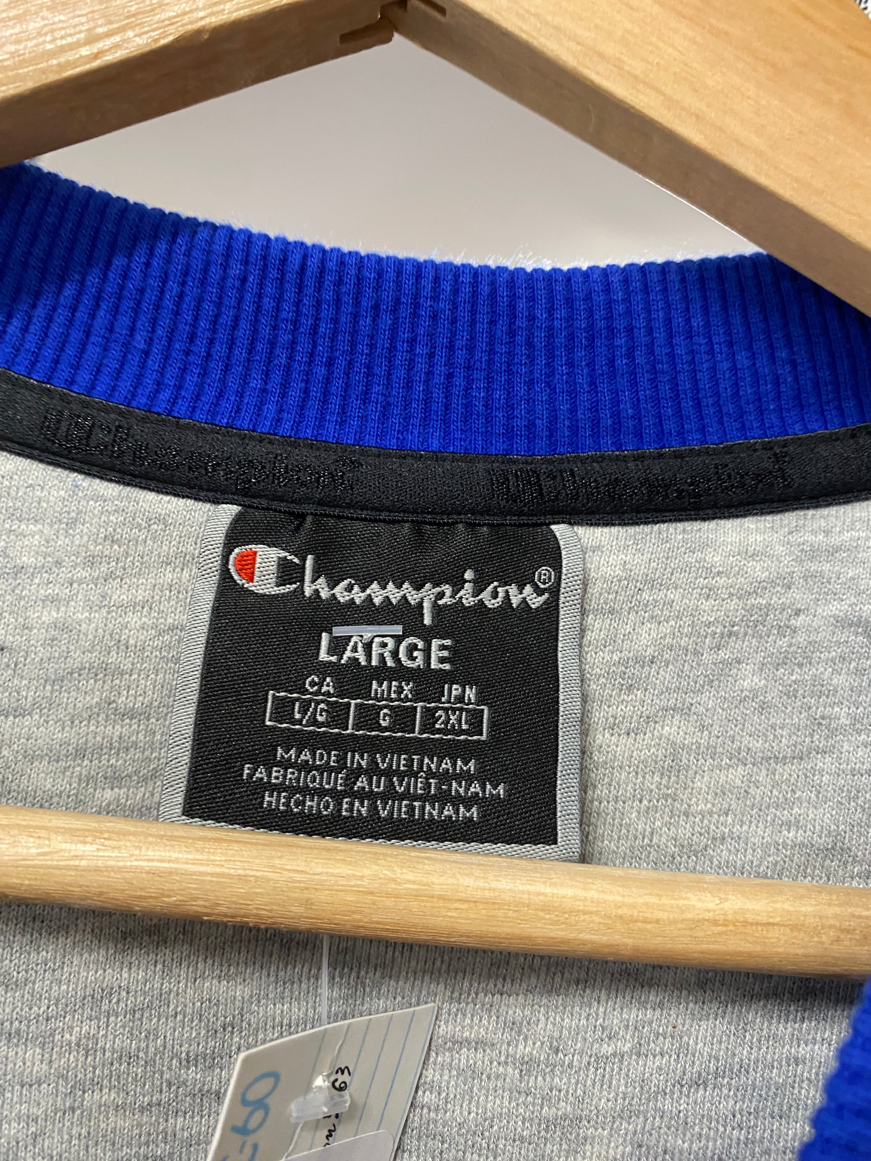 L - Champion Vivid Blue Over Shoulder Sweat