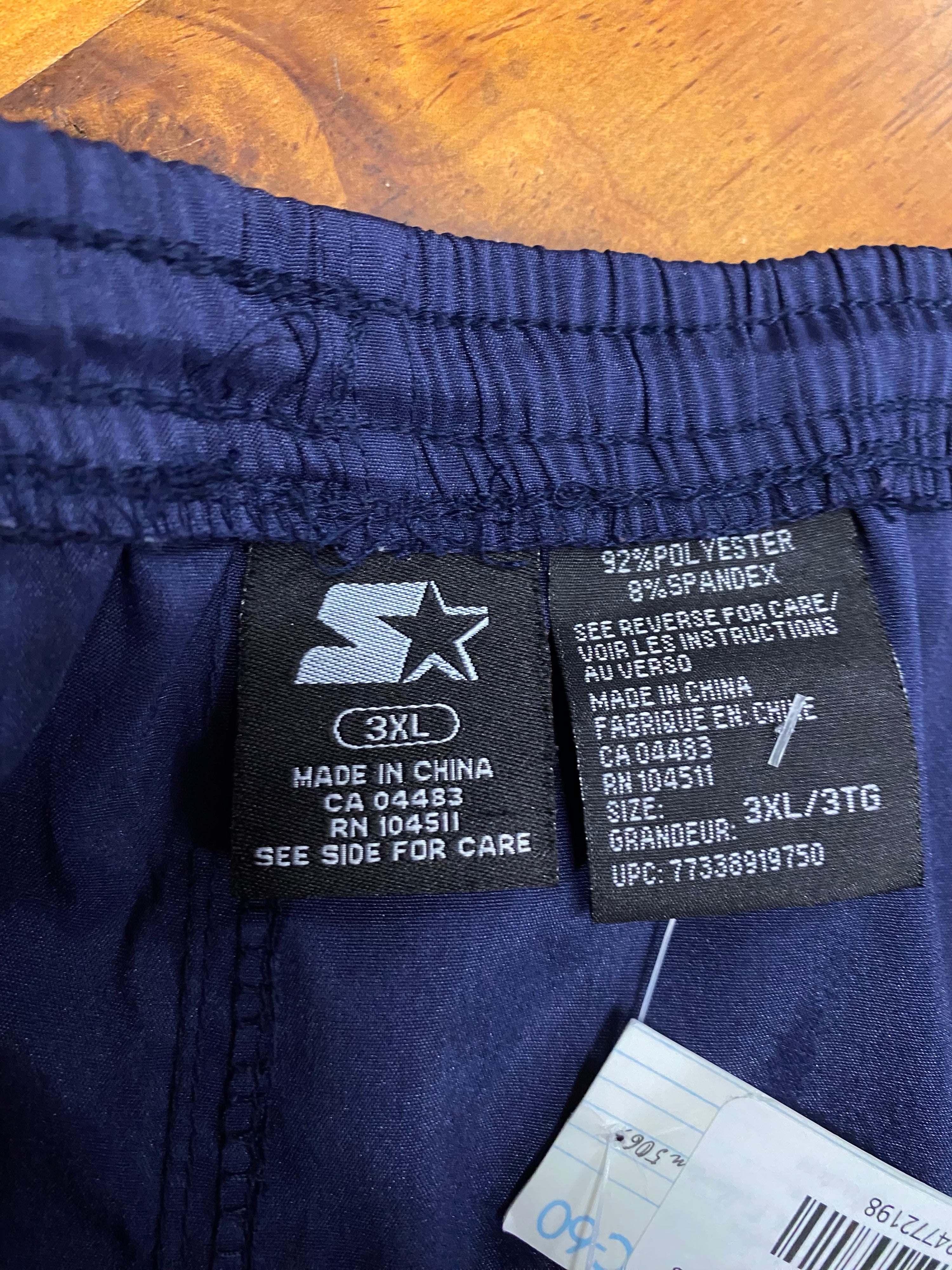 [3XL] Starter Blue Zip Off Pants