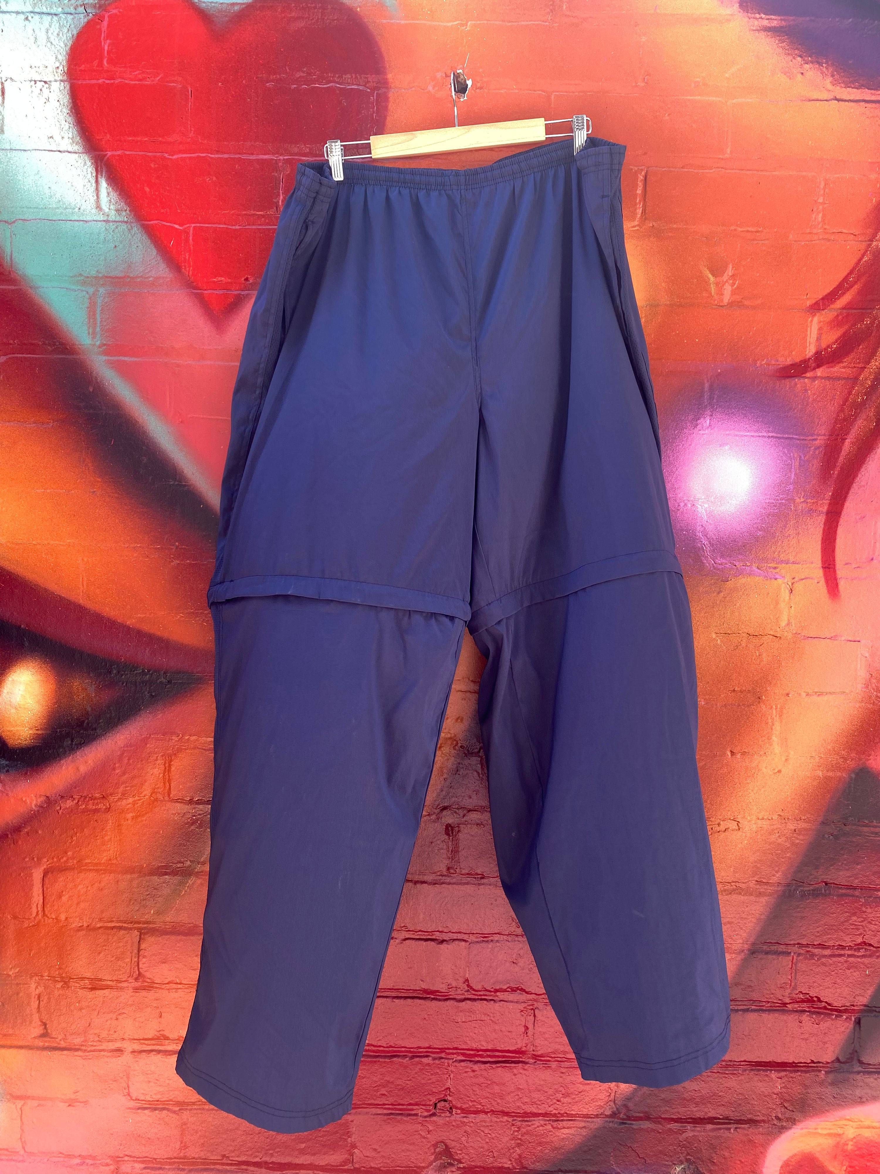 [3XL] Starter Blue Zip Off Pants