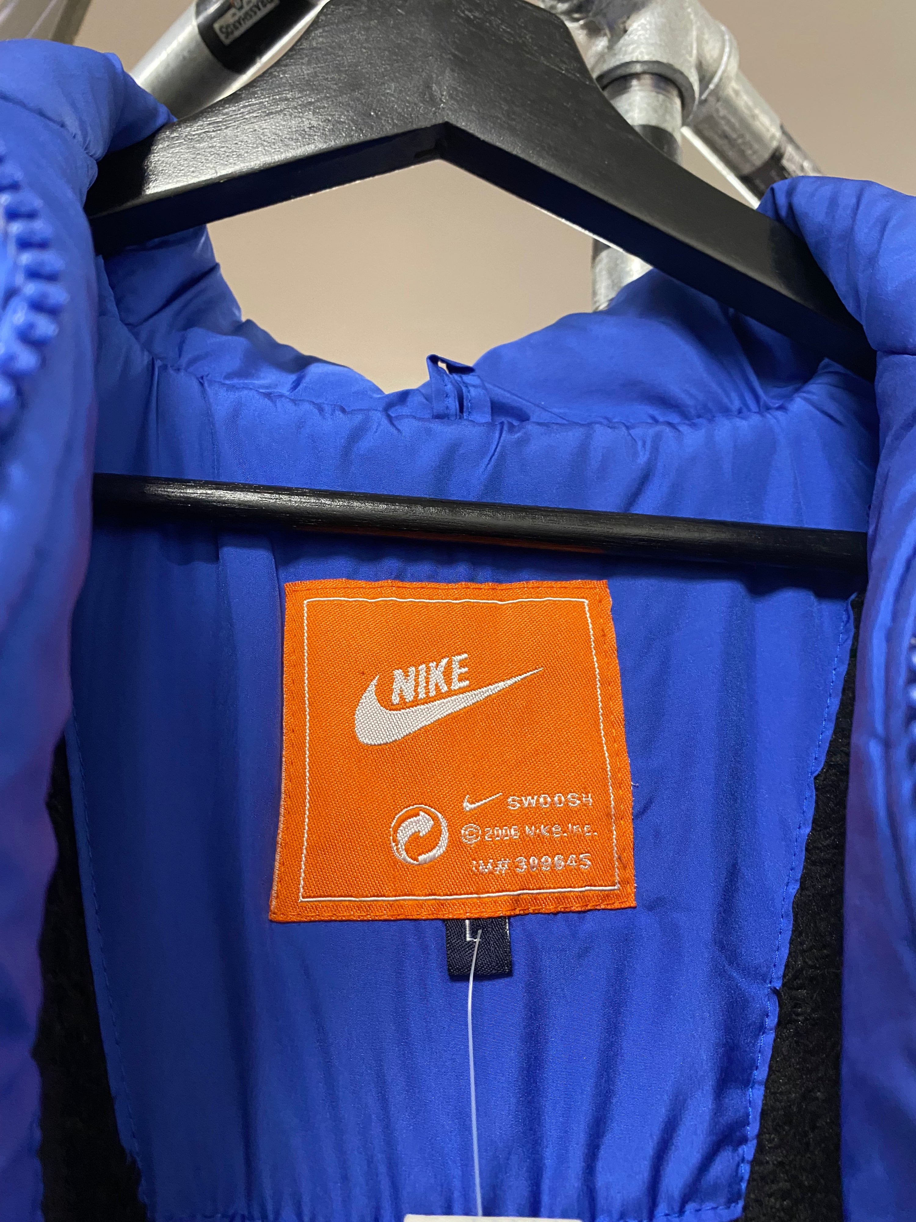 [YL] Nike Blue Zip Up Puffer
