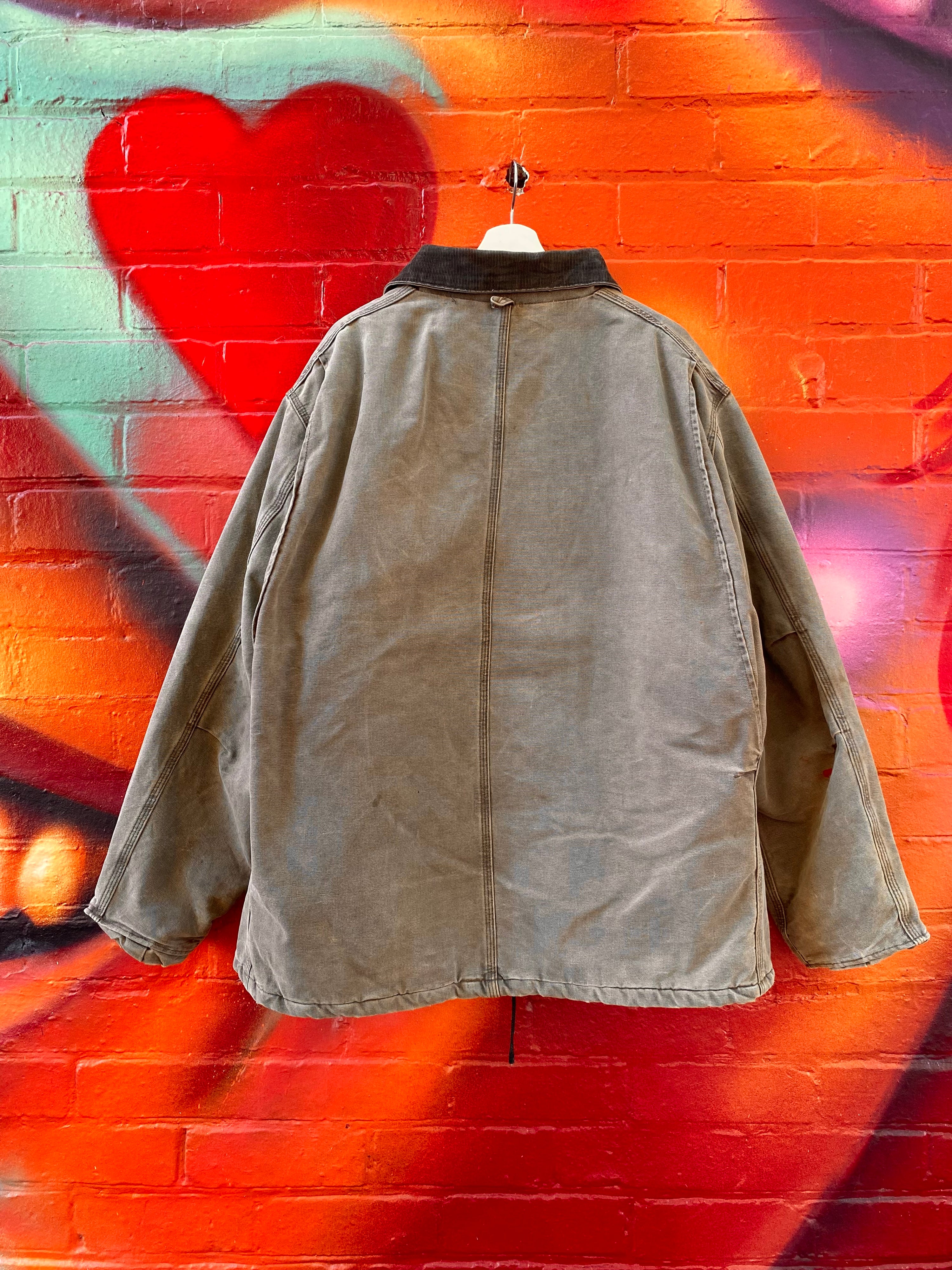 [XL] Carhartt Faded Chocolate Brown Chore Jacket
