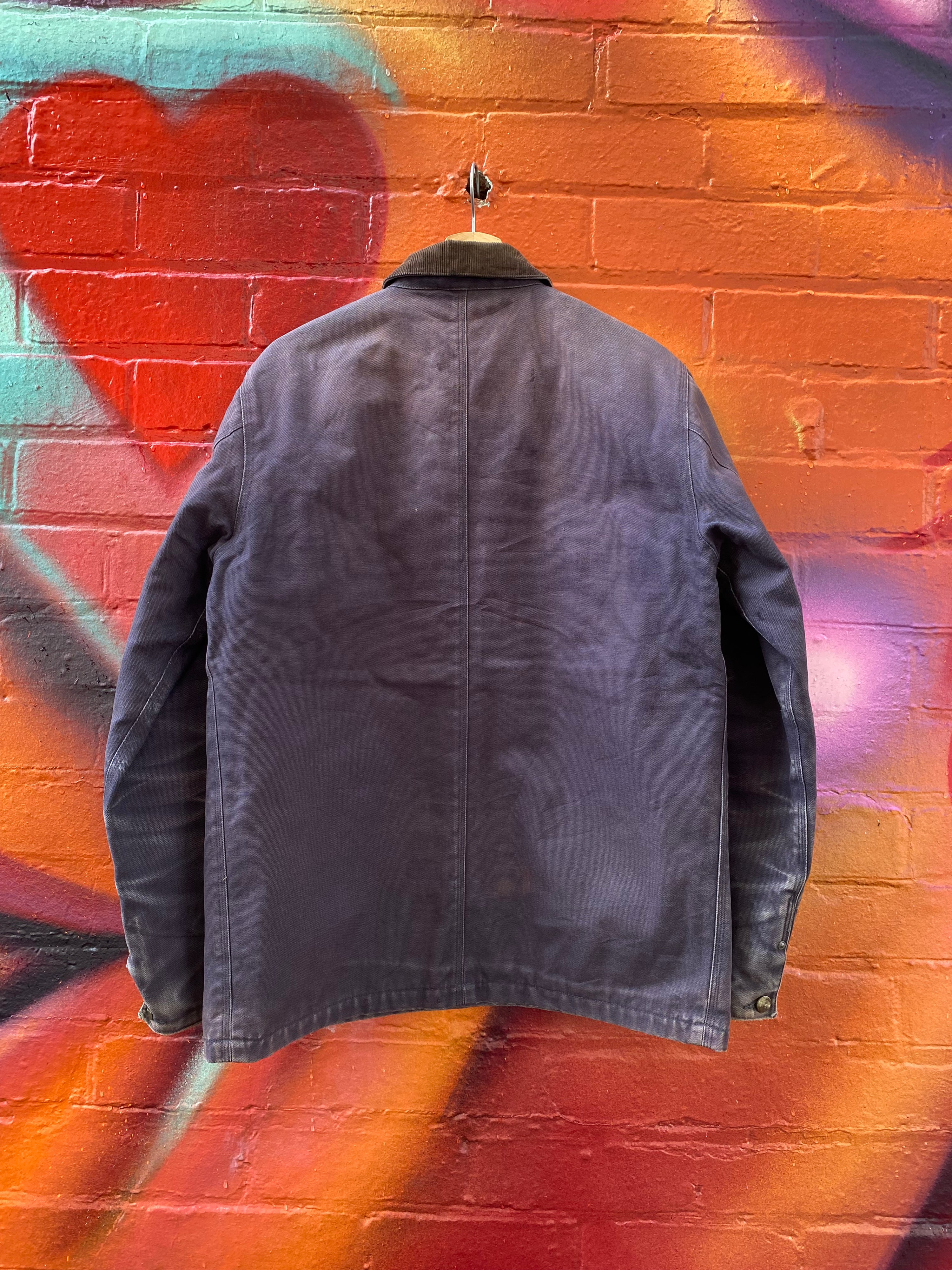 [L] Carhartt WIP Faded Navy Chore Coat